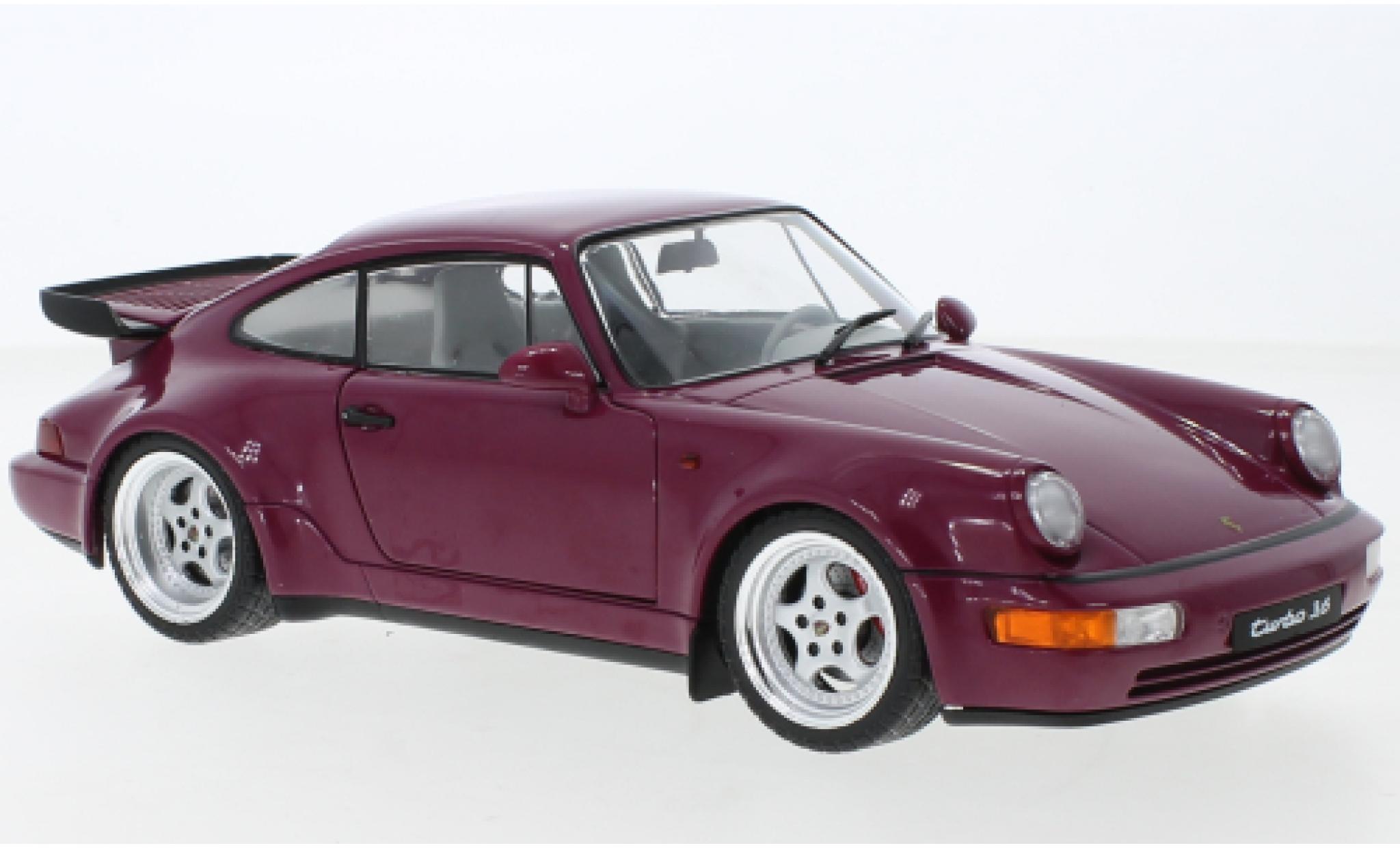 Porsche 964 Turbo 1/18 Solido 911  paarsee 1991 modelauto