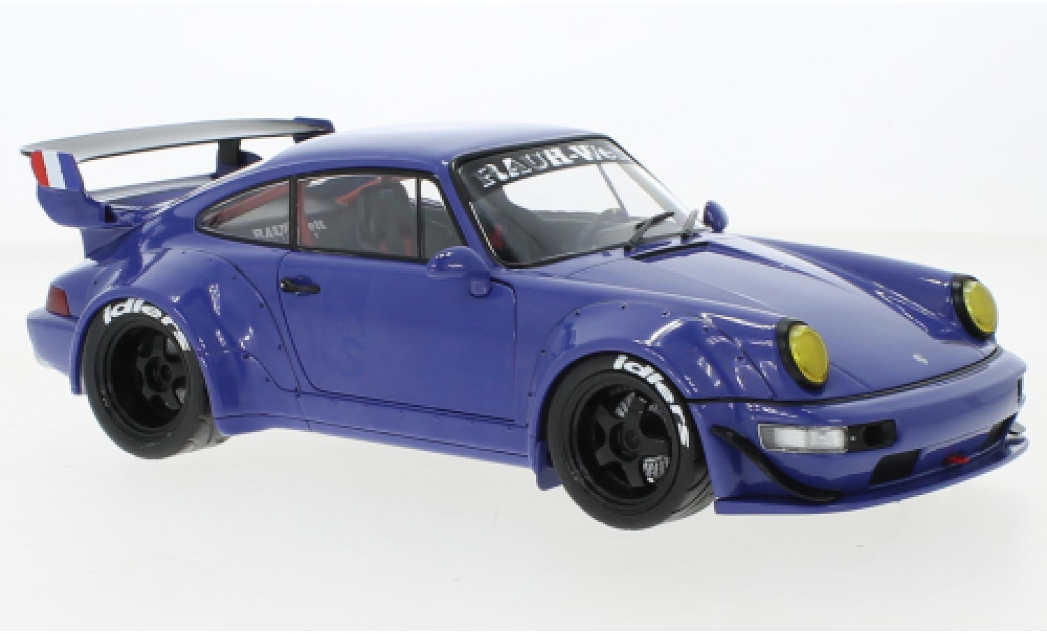 Porsche 991 RWB 1/18 Solido 911 (964) blauw Champagne 2017 modelauto