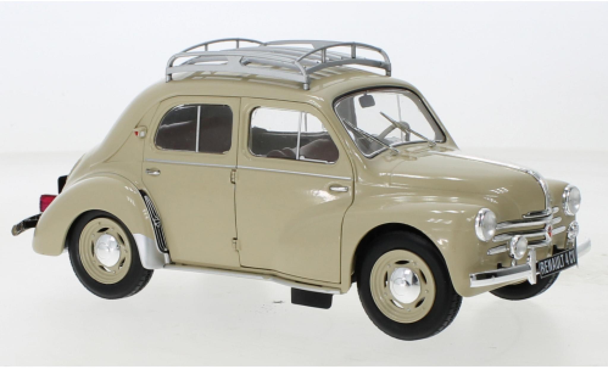 Renault 4CV 1/18 Solido Tourterelle beige 1956 modelauto