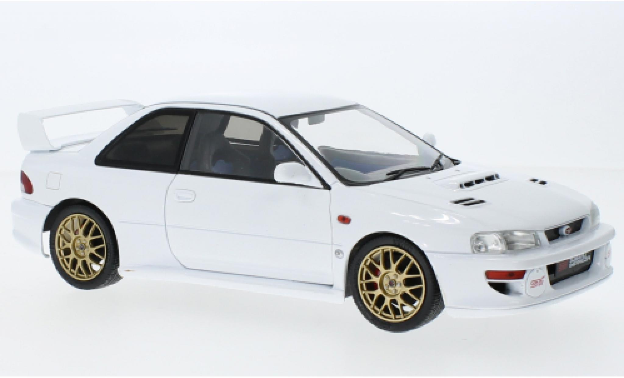Subaru Impreza 1/18 Solido (22B) STi wit 1998 modelauto