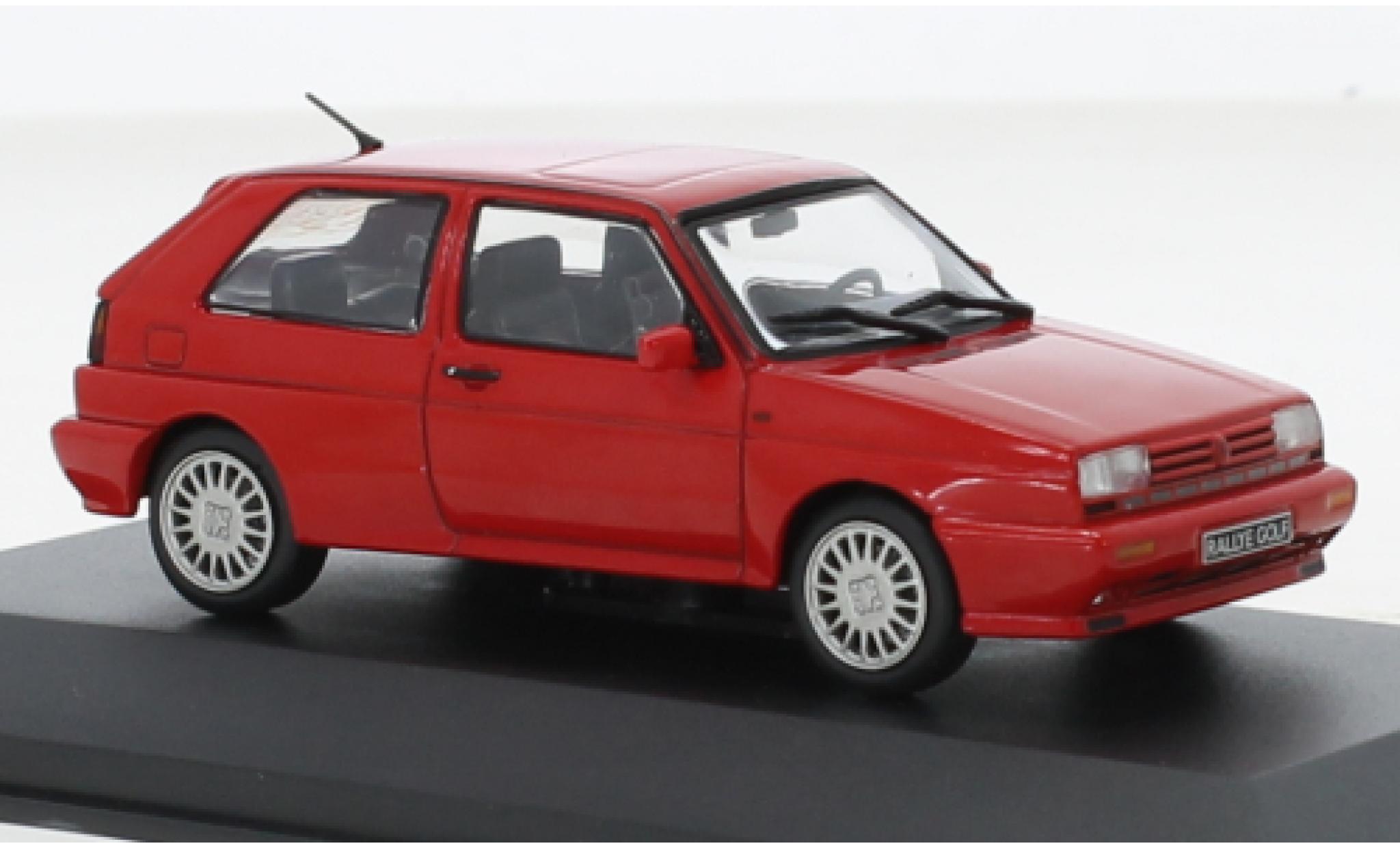 Volkswagen Golf 1/43 Solido II Rally rood 1990 modelauto
