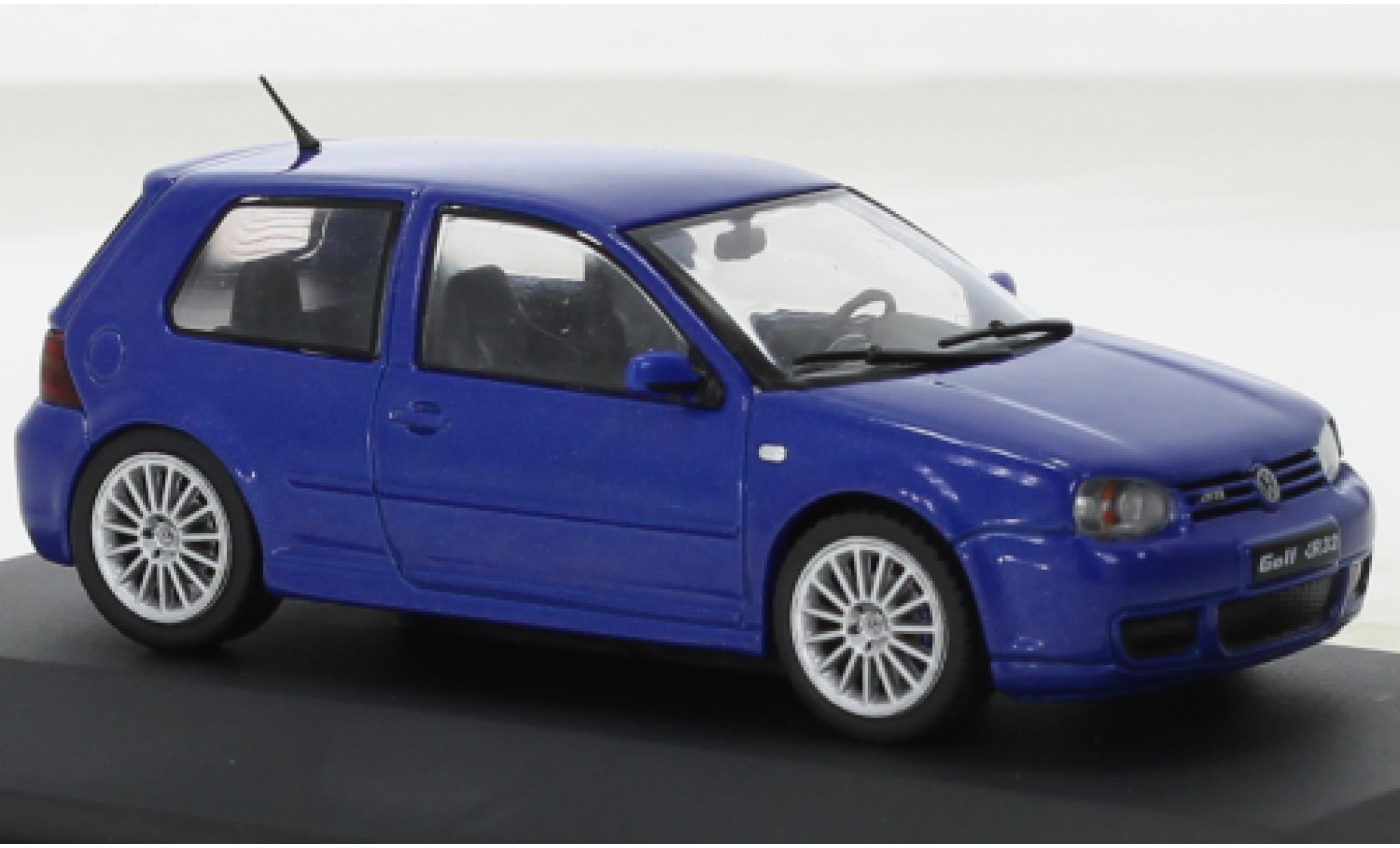 Volkswagen Golf 1/43 Solido IV R32 metallic blauw 2003 modelauto