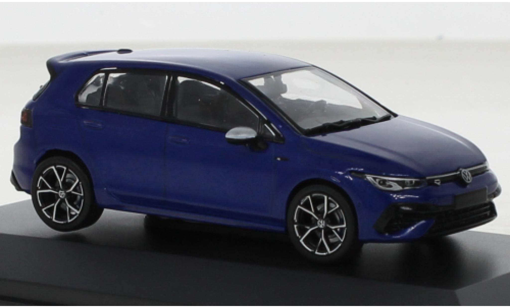 Volkswagen Golf 1/43 Solido VIII R metallic blauw 2021 modelauto