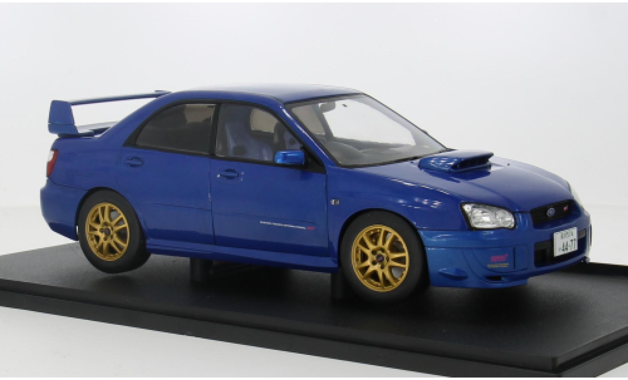 Subaru Impreza 1/18 Solido WRX STI blauw 1:18 modelauto