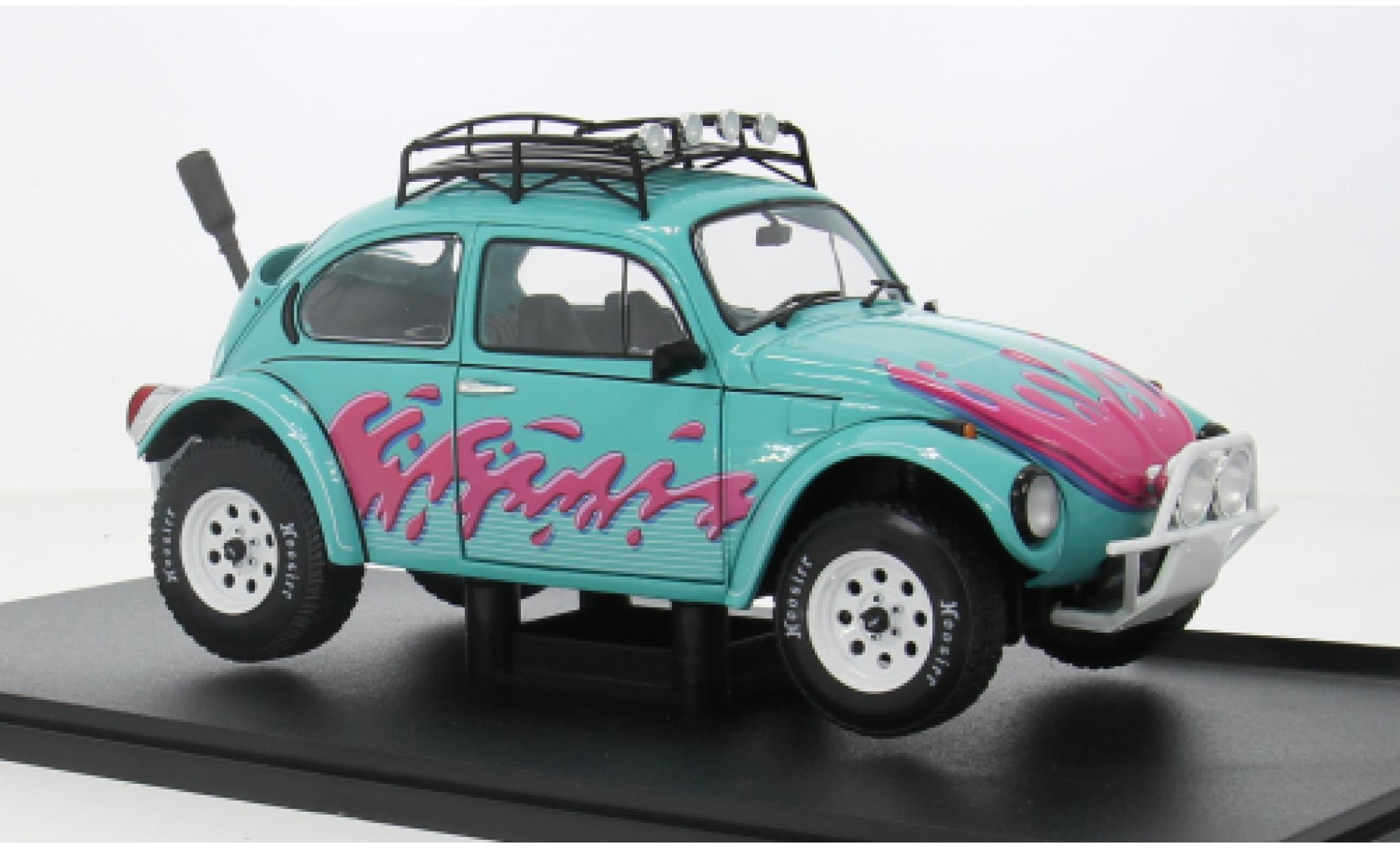 Volkswagen Beetle 1/18 Solido turquoise/roze 1:18 modelauto