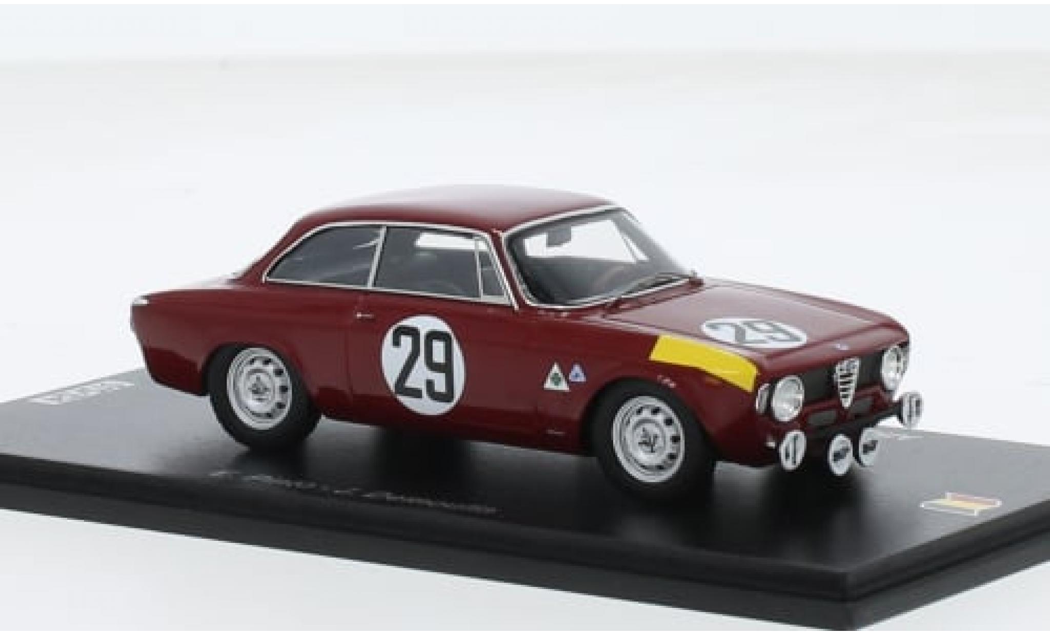 Alfa Romeo 1600 1/43 Spark GTA No.29 24h Spa 1966 1:43 modelauto