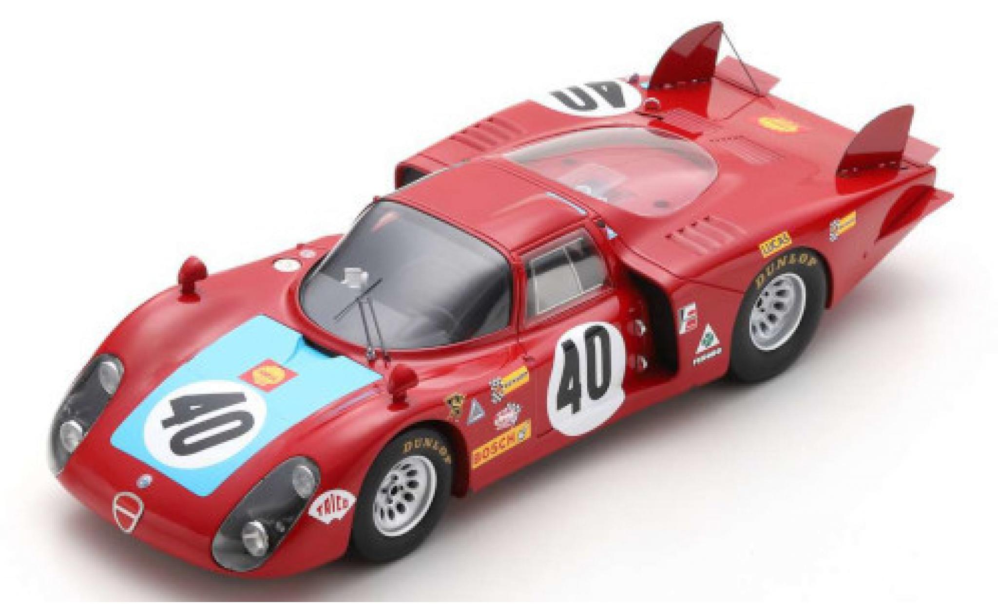 Alfa Romeo 33 1/18 Spark /2 No.40 24h Le Mans 1968 M.Casoni/G.Biscaldi modelauto