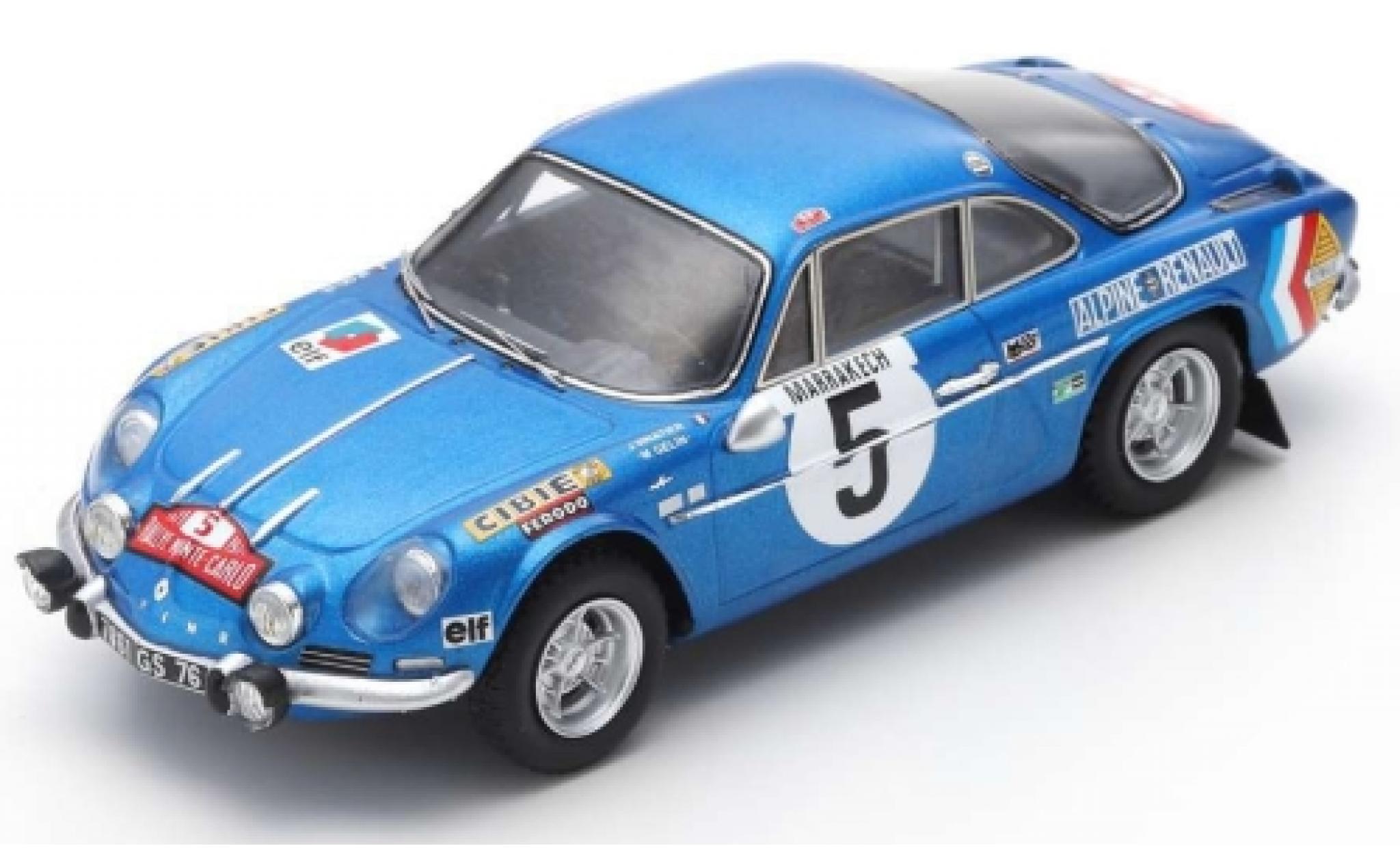Alpine A110 1/43 Spark No.5 Rally Monte Carlo 1971 J.Vinatier/P.du Pasquier modelauto