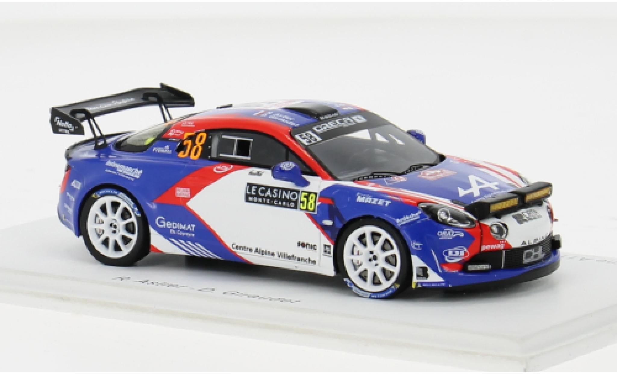 Alpine A110 1/43 Spark Rally RGT No.58 CHL Sport Auto Rallye WM Rallye Monte Carlo 2024 1:43 modelauto