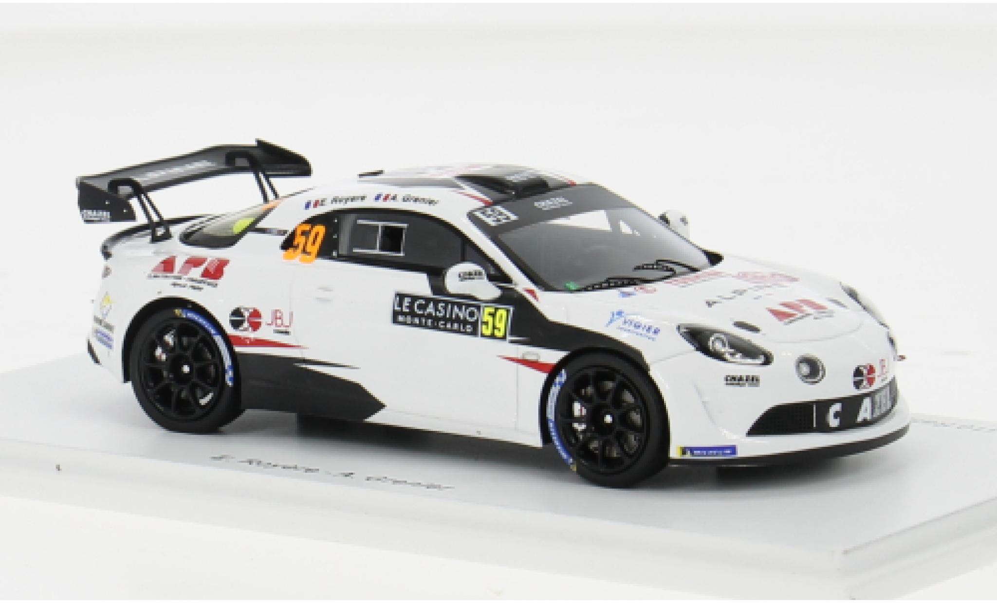 Alpine A110 1/43 Spark Rally RGT No.59 Chazel Technologie Course Rallye WM Rallye Monte Carlo 2024 1:43 modelauto