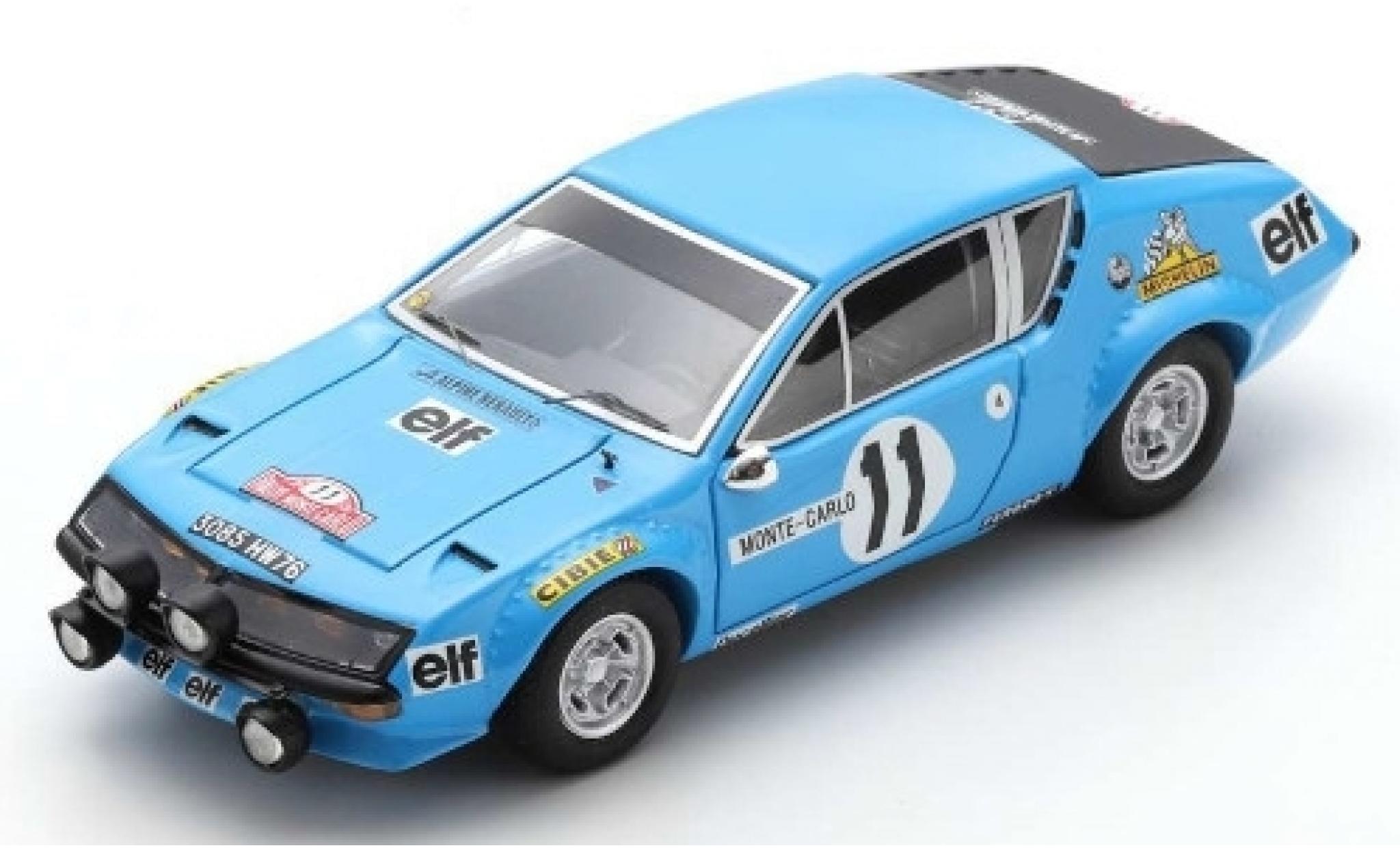 Alpine A310 1/43 Spark No.11 Renault Rallye Monte Carlo 1975 A.Warmbold/J.Davenport modelauto