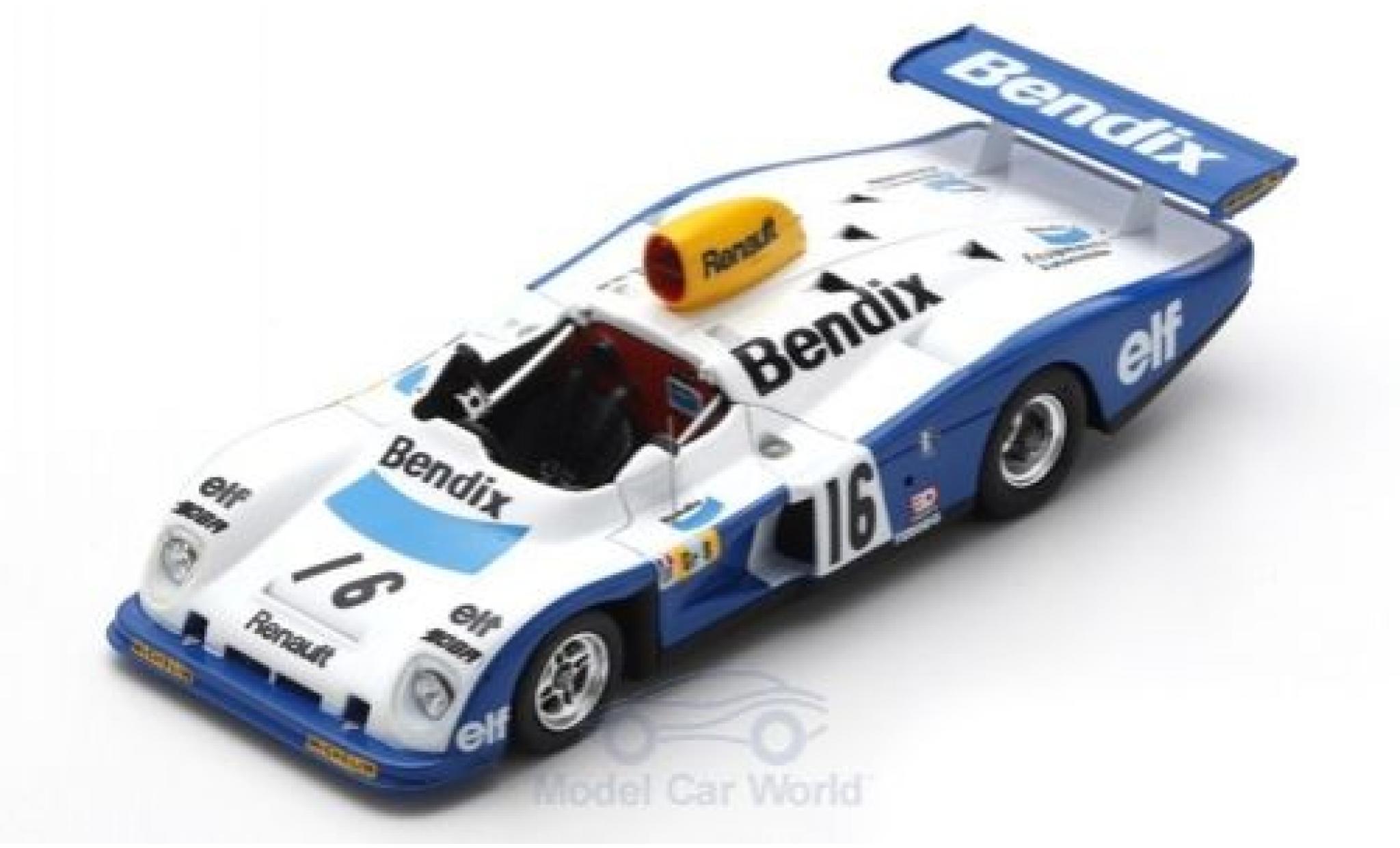 Alpine A442 1/43 Spark Renault RHD No.16 Bendix 24h Le Mans 1977 D.Pironi/R.Arnoux/G.Frequelin modelauto