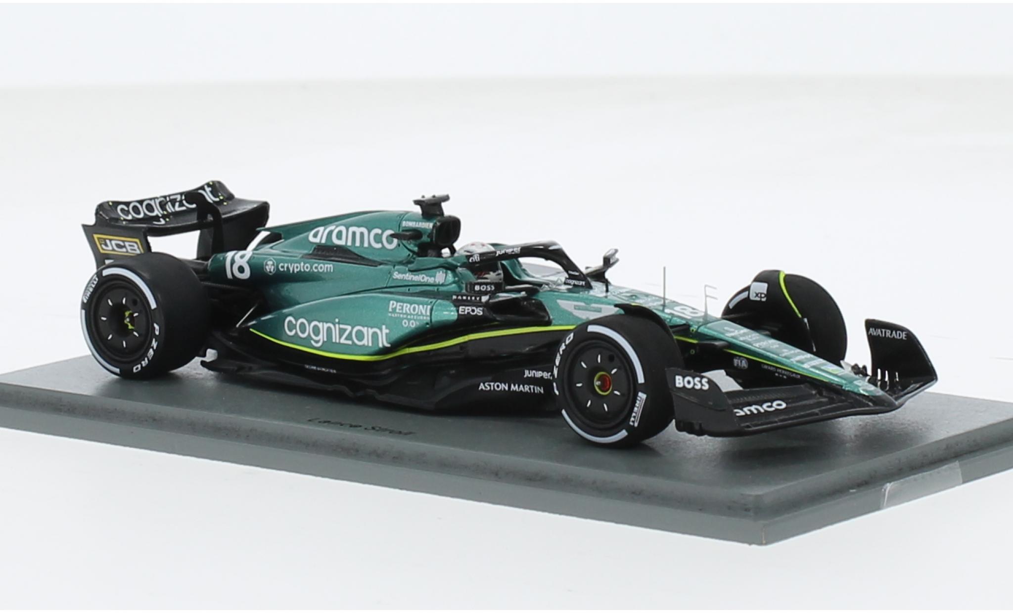 Aston Martin AMR2 1/43 Spark 3 No.18 Aramco Cognizant F1 Team Cognizant Formel 1 GP Kanada 2023 1:43 modelauto