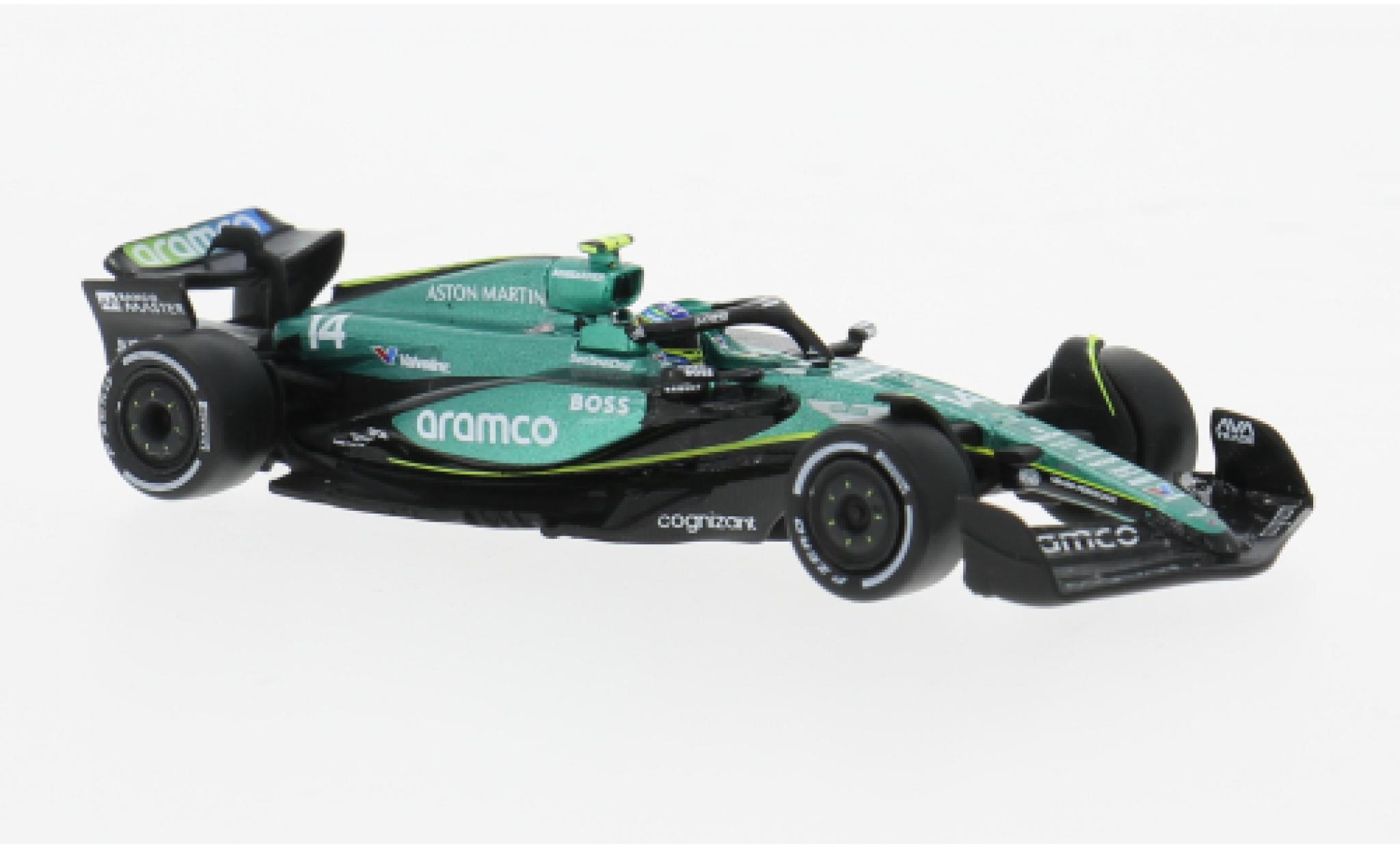 Aston Martin AMR2 1/64 Spark 4 No.14 Aramco F1 Team Aramco Formel 1 2024 1:64 modelauto