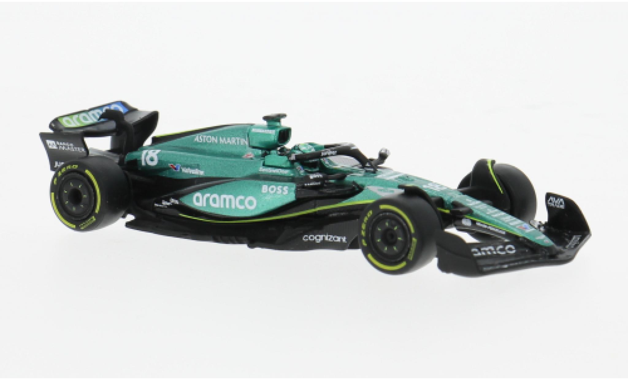 Aston Martin AMR2 1/64 Spark 4 No.18 Aramco F1 Team Aramco Formel 1 2024 1:64 modelauto