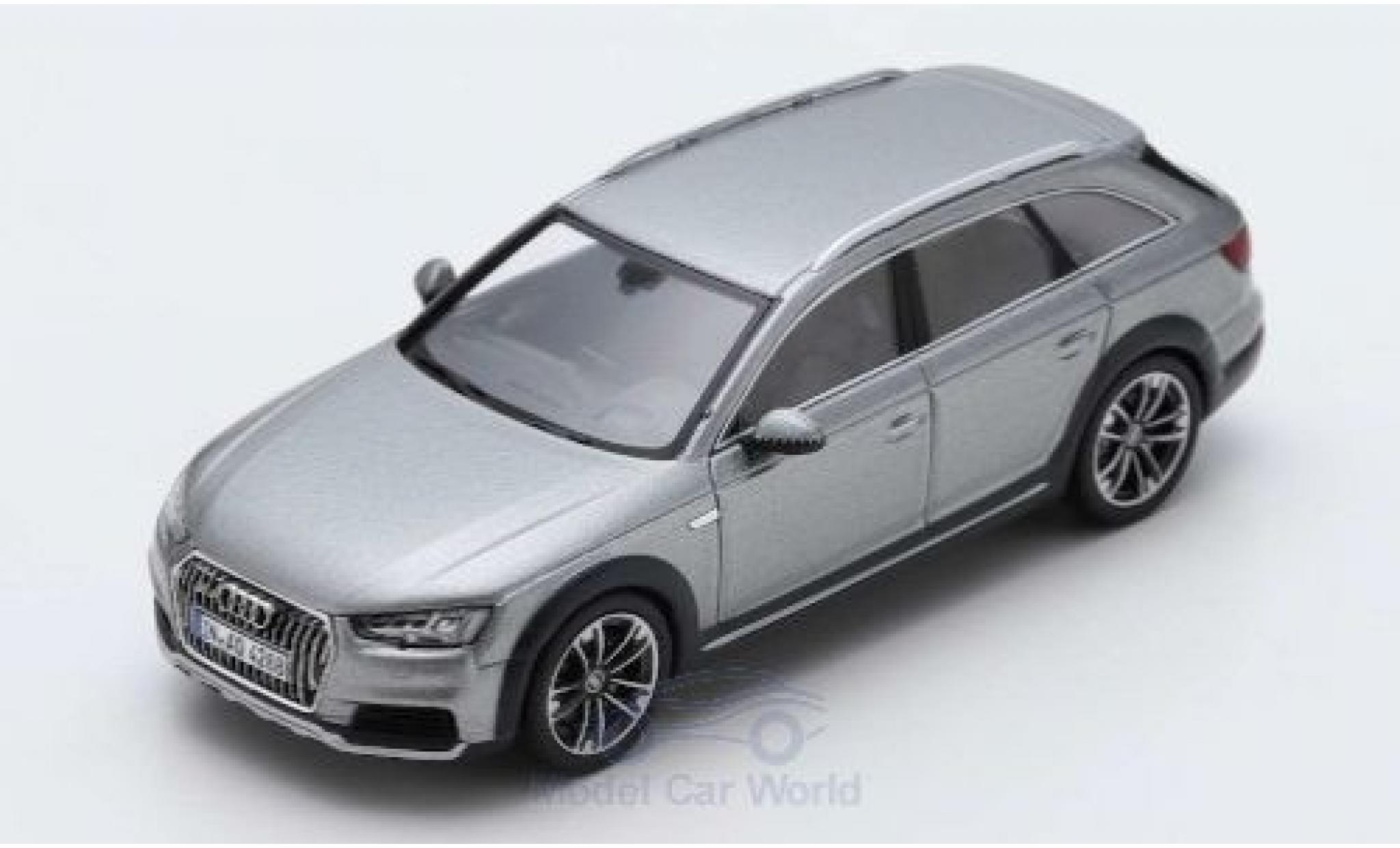 Audi A4 1/43 Spark allroad quattro grijs 2016 modelauto