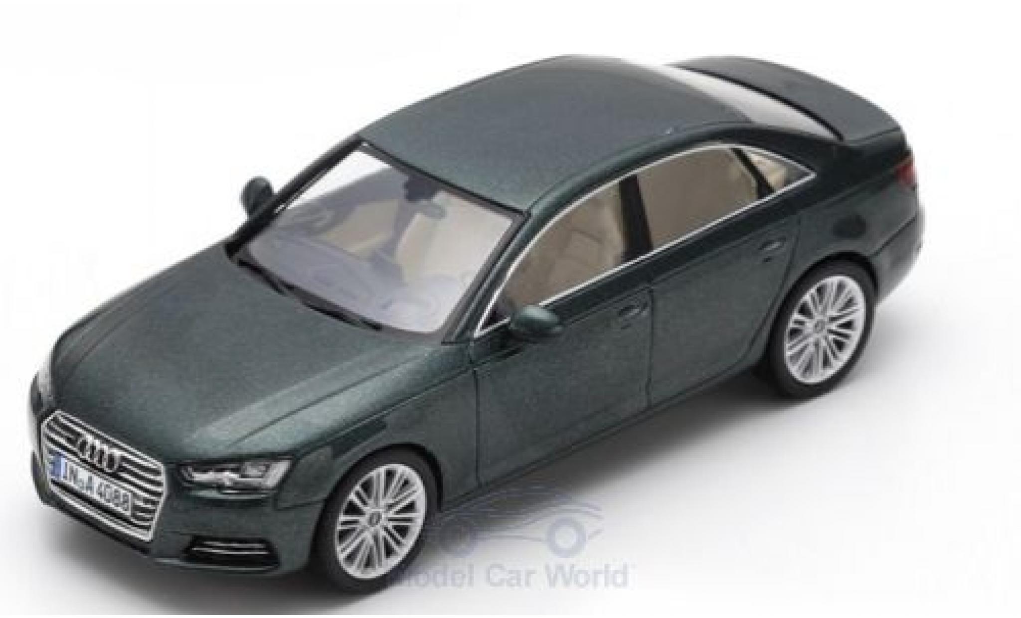 Audi A4 1/43 Spark metallic groen 2016 modelauto