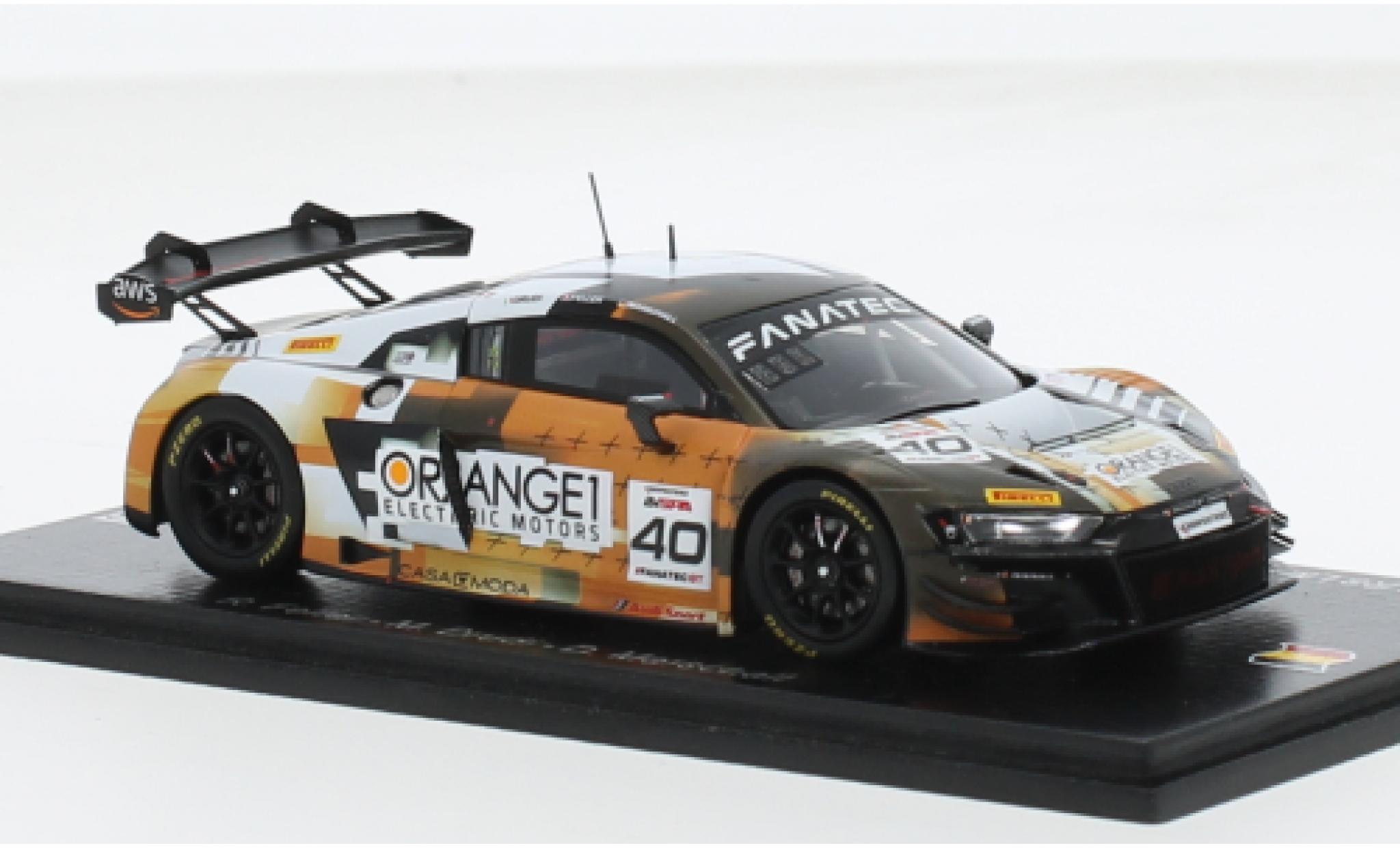Audi R8 1/43 Spark LMS GT3 EVO II No.40 Sport Oranje 1 24h Spa 2023 1:43 modelauto