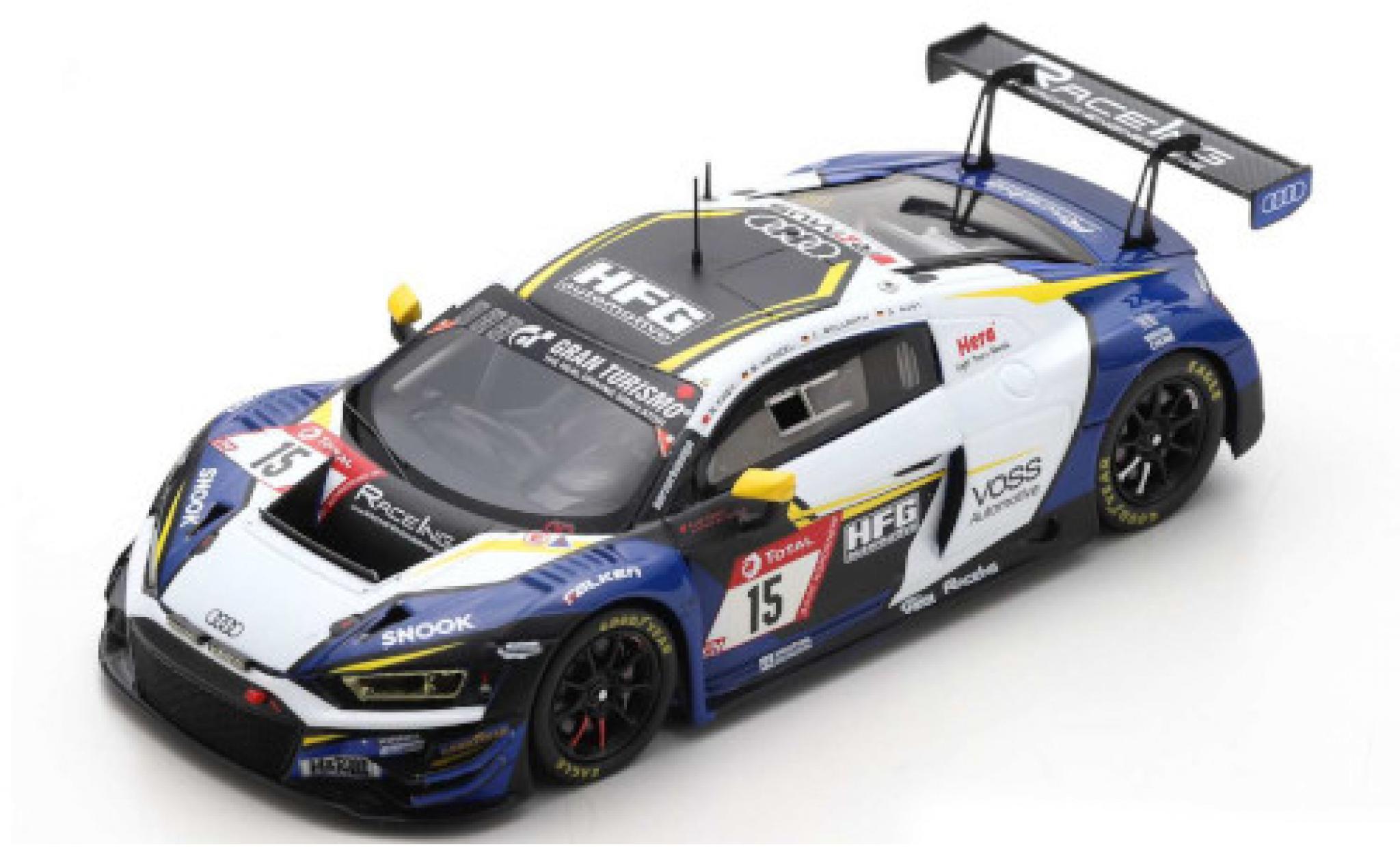Audi R8 1/43 Spark LMS GT3 No.15 RaceIng - powered by HFG / Racing Engineers 24h N&uuml;rburgring 2020 B.Henzel/R.Frey/C.Bollrath/S.Aust modelauto