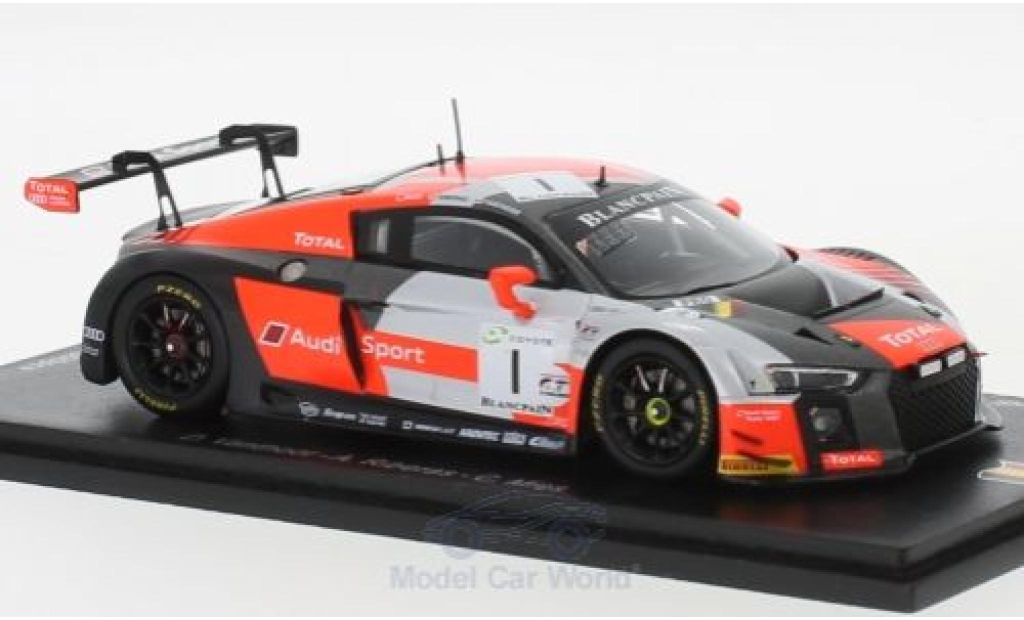 Audi R8 1/43 Spark LMS No.1 Belgian Club Team WRT 24h Spa 2018 D.Vanthoor/A.Riberas/C.Mies modelauto