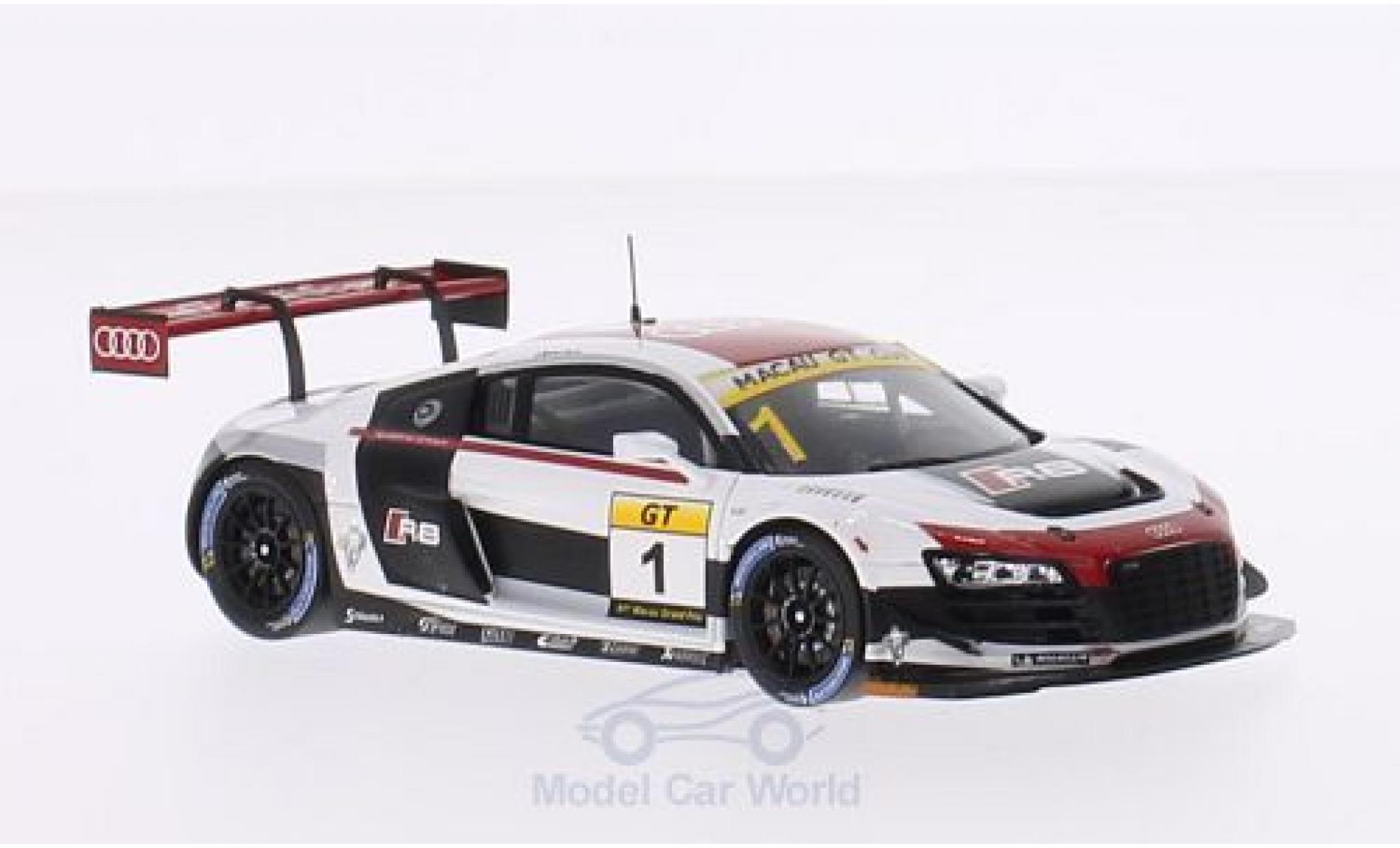 Audi R8 1/43 Spark LMS Ultra No.1 GT Cup GP Macau 2014 E.Mortara modelauto