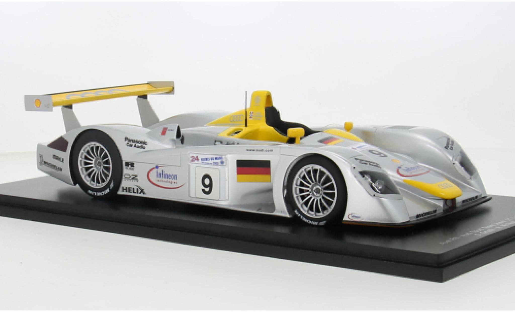 Audi R8 1/18 Spark No.9 24h Le Mans 2000 1:18 modelauto