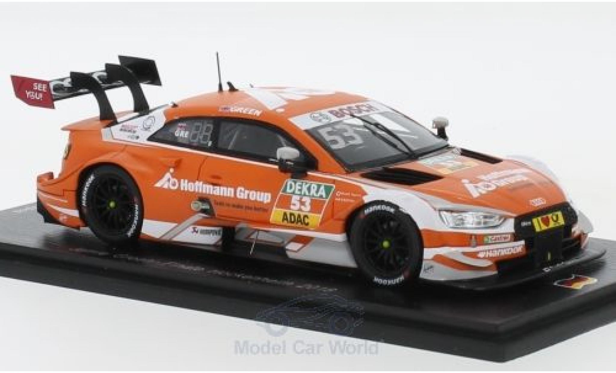 Audi RS5 DTM 1/43 Spark RS 5 DTM No.53 Sport Team Rosberg Hoffmann Group DTM Hockenheim 2018 J.Green modelauto