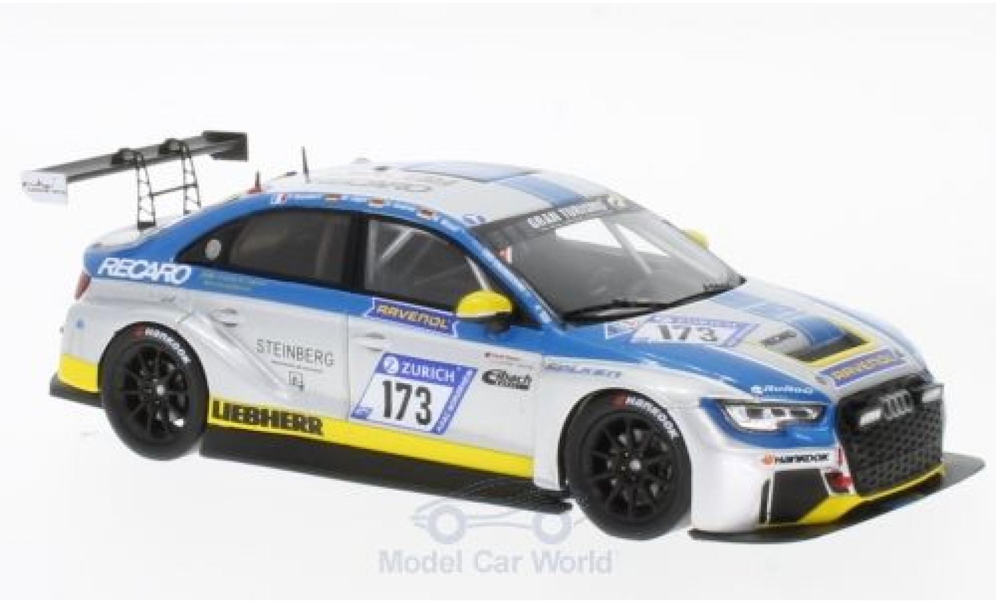 Audi RS3 1/43 Spark LMS DSG No.173 LMS Engineering 24h N&uuml;rburgring 2017 U.Andree/M.J&auml;ger/M.Wasel/P.Humbert modelauto