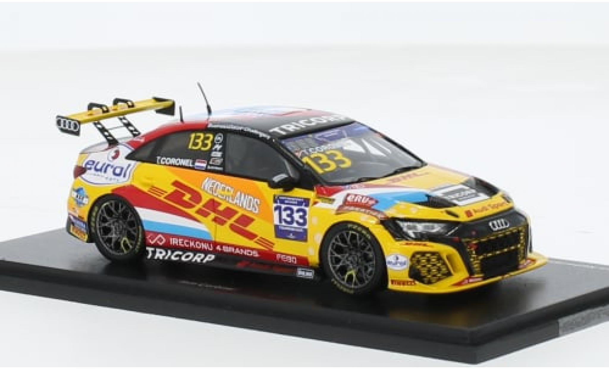 Audi RS3 1/43 Spark LMS TCR No.133 Team Netherlands FIA Motorsport Games Touring Car Cup Paul Ricard 2022 1:43 modelauto