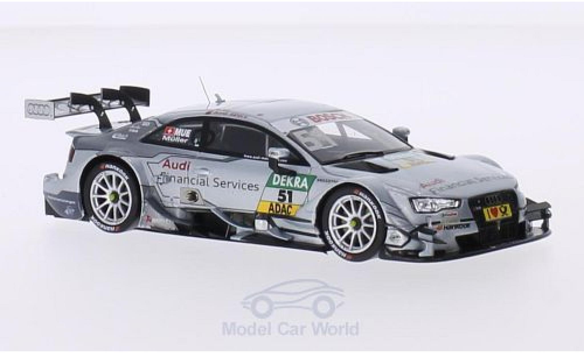 Audi RS5 DTM 1/43 Spark DTM No.51 Sport Team Rosberg Financial Services DTM 2015 N.M&uuml;ller modelauto