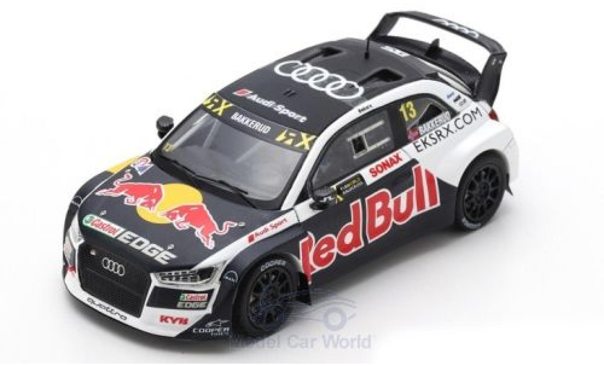 Audi S1 1/43 Spark EKS RX quattro No.13 EKS Sport Red Bull World RX Gro&szlig;britannien 2018 A.Bakkerud modelauto