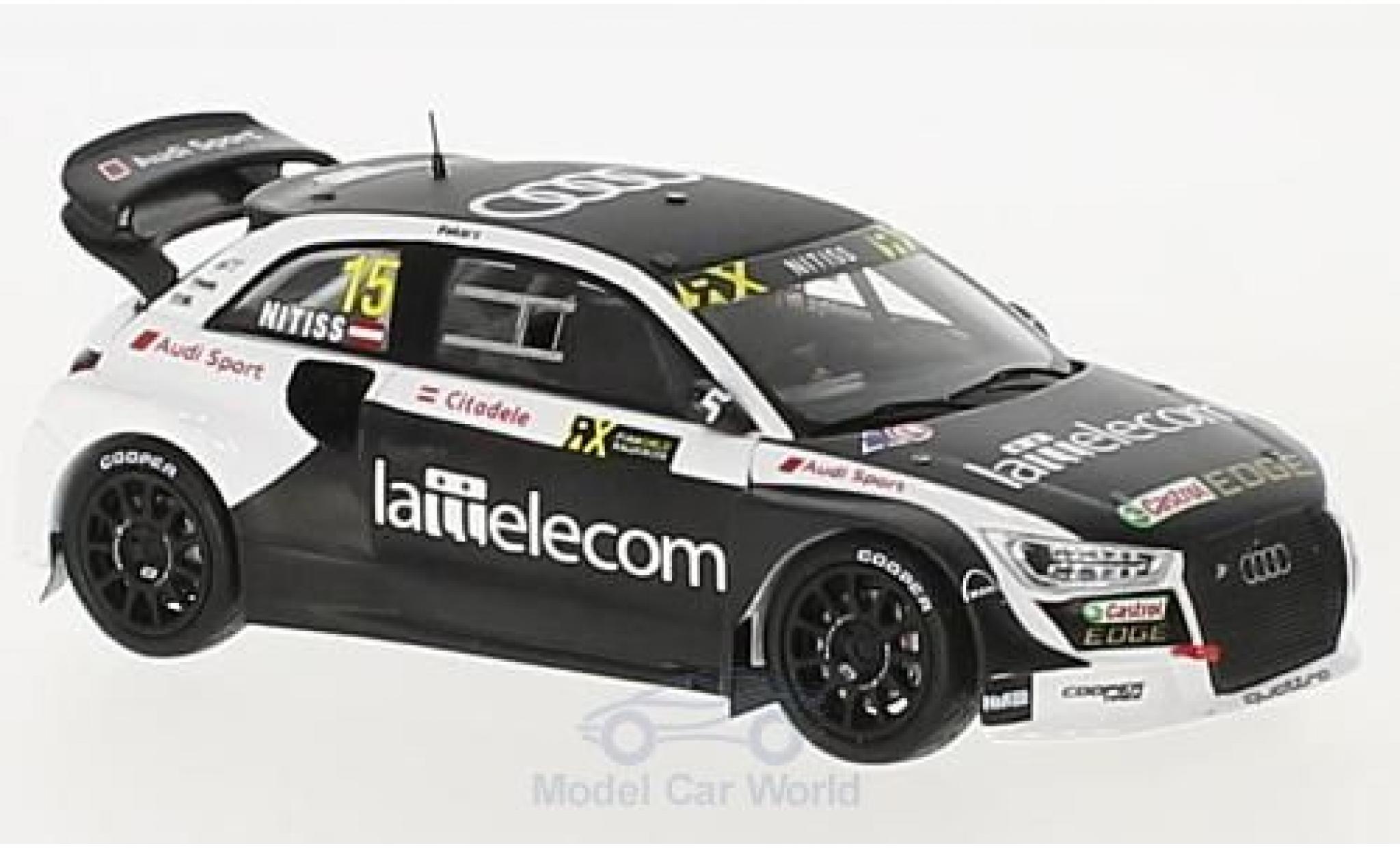 Audi S1 1/43 Spark EKS RX quattro No.15 Rallye-Cross Rallye Portugal 2017 R.Nitiss modelauto