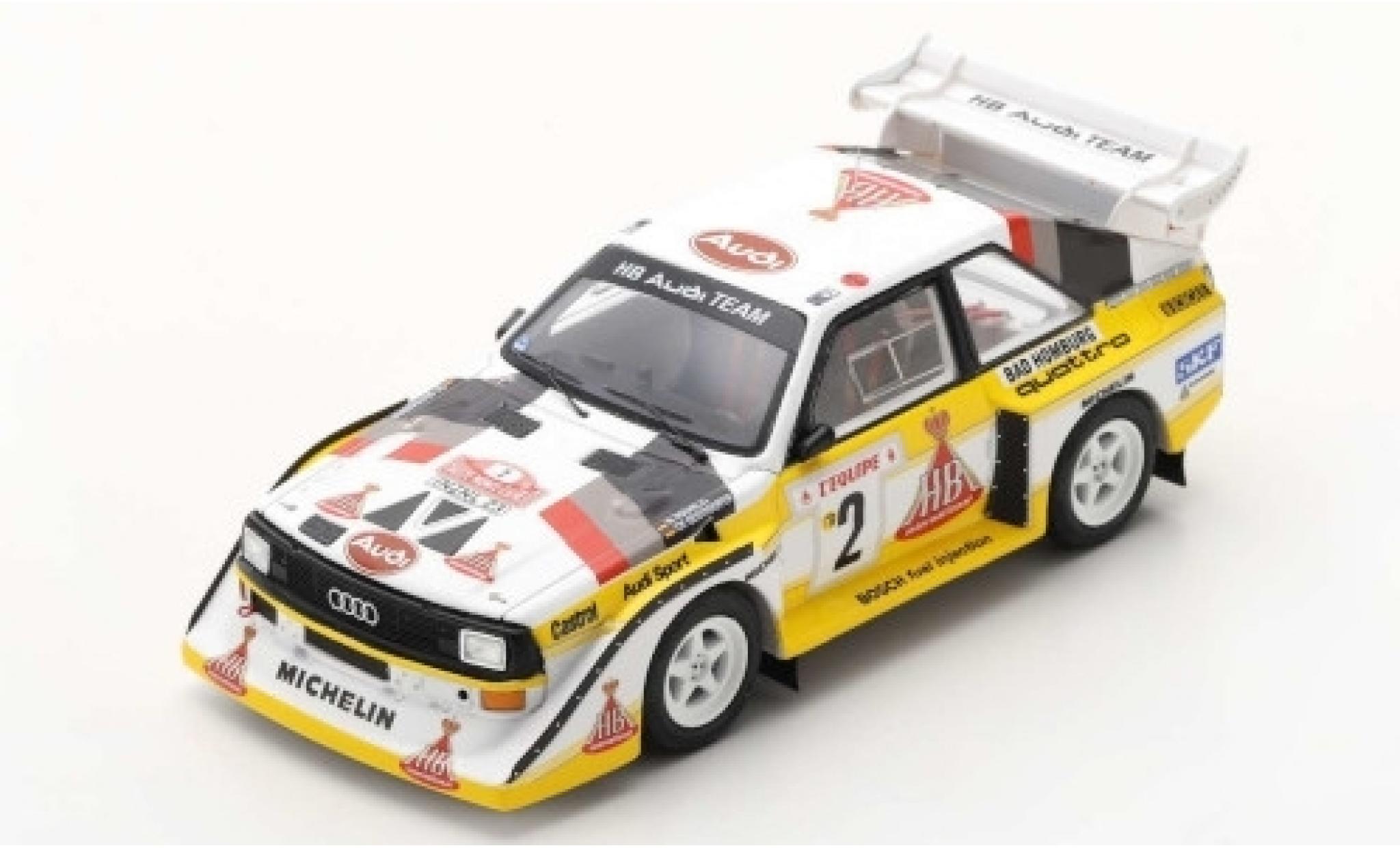 Audi Sport Quattro 1/43 Spark Sport quattro S1 E2 No.2 HB Team HB Rally Monte Carlo 1986 W.R&ouml;hrl/C.Geistd&ouml;rfer modelauto