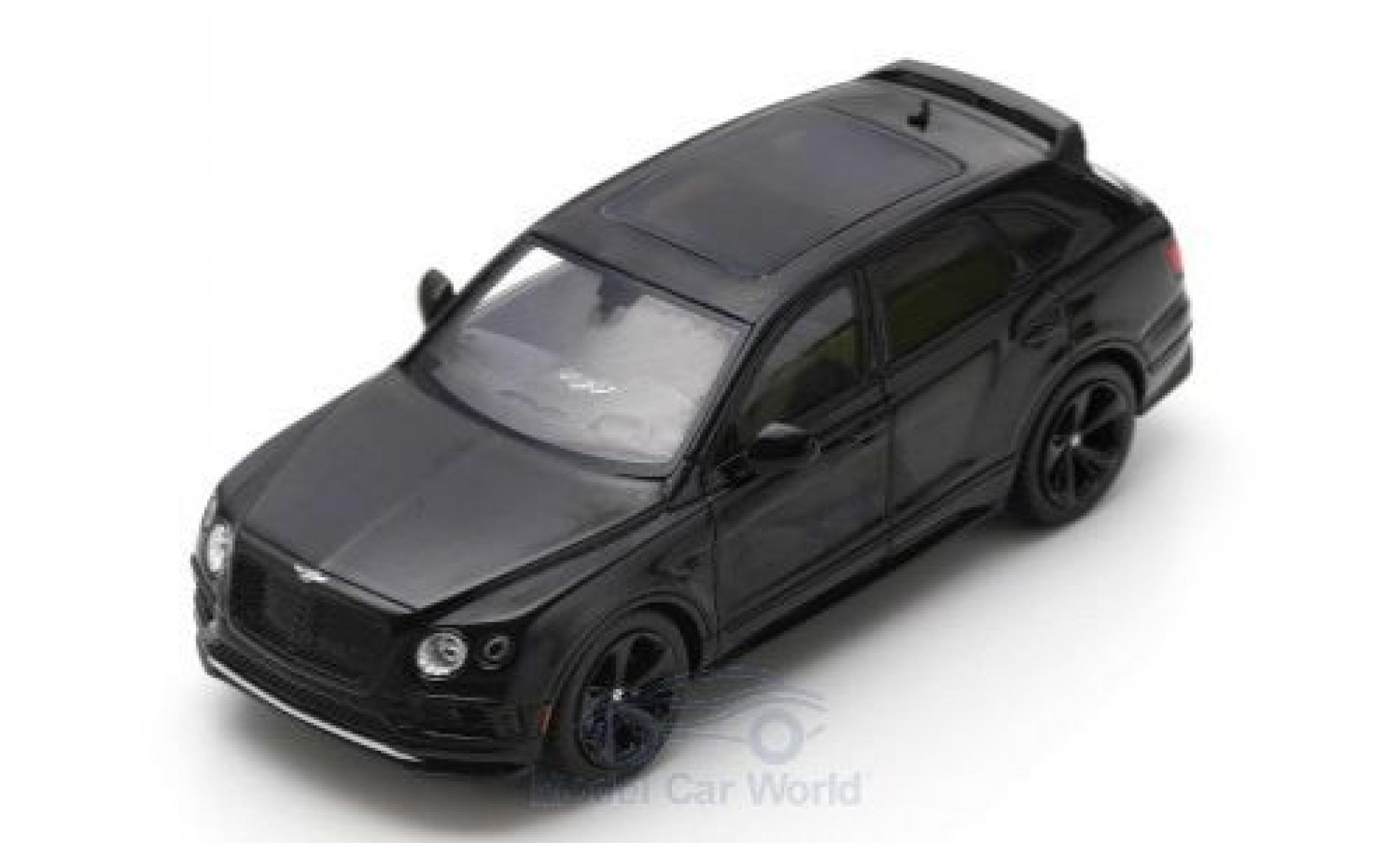 Bentley Bentayga 1/43 Spark Black Specification zwart 2019 modelauto