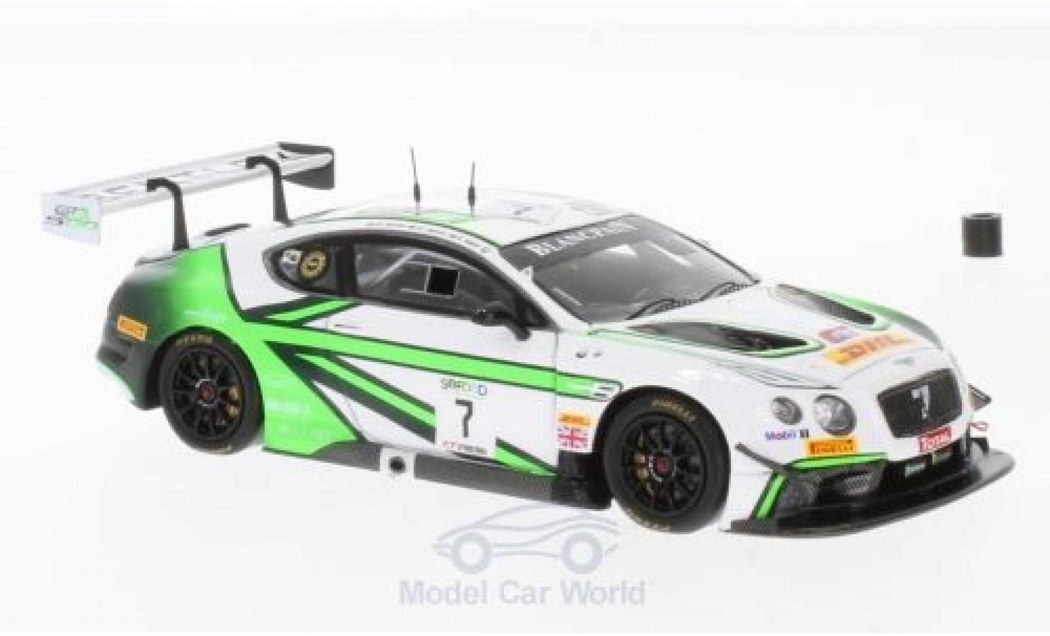 Bentley Continental T 1/43 Spark GT3 RHD No.7 Team M-Sport 24h Spa 2017 G.Smith/O.Jarvis/S.Kane modelauto