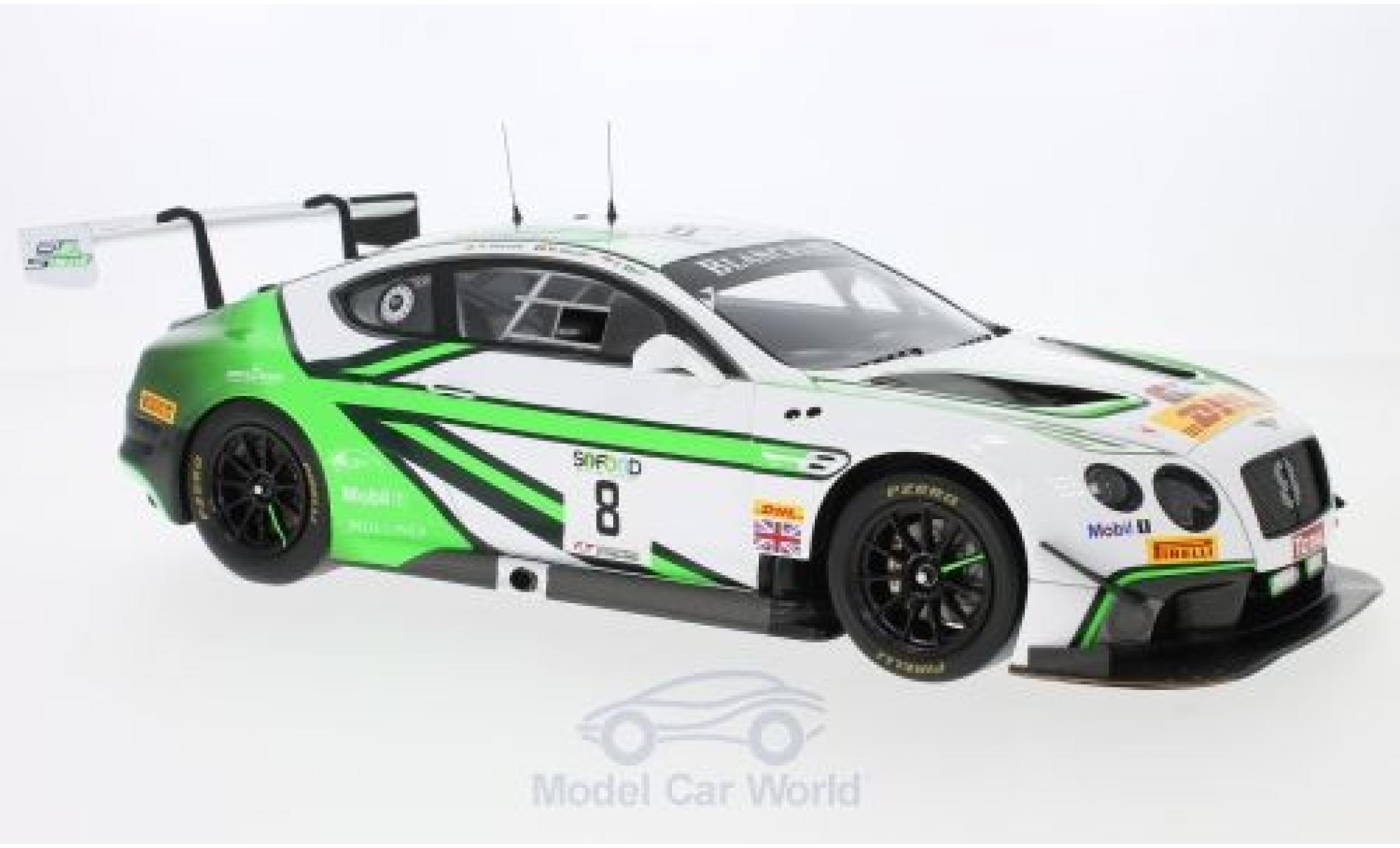 Bentley Continental T 1/43 Spark GT3 RHD No.8 Team M-Sport 24h Spa 2017 M.Soulet/V.Abril/A.Soucek modelauto