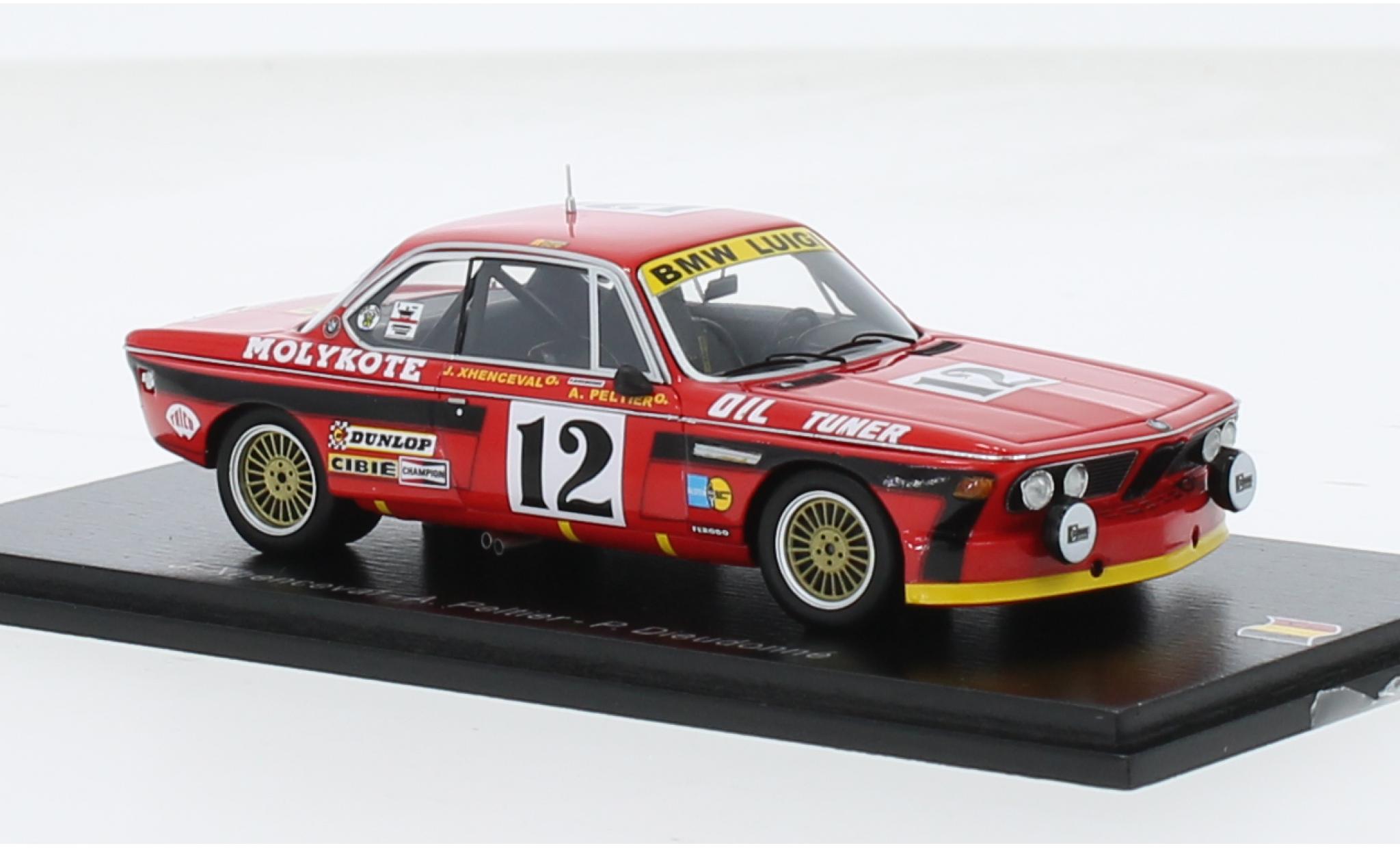 Bmw 3.0 1/43 Spark CSi No.12 24h Spa 1974 1:43 modelauto