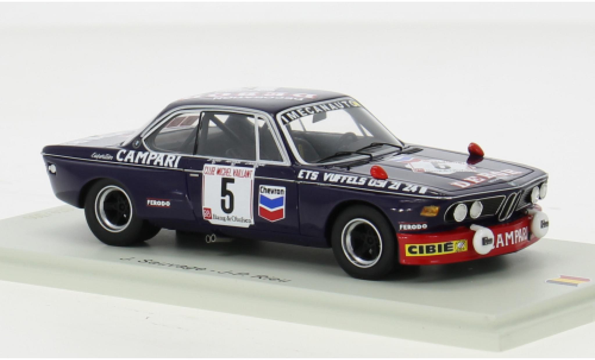 Bmw 3.0 1/43 Spark CSi No.5 24h Spa 1975 1:43 modelauto