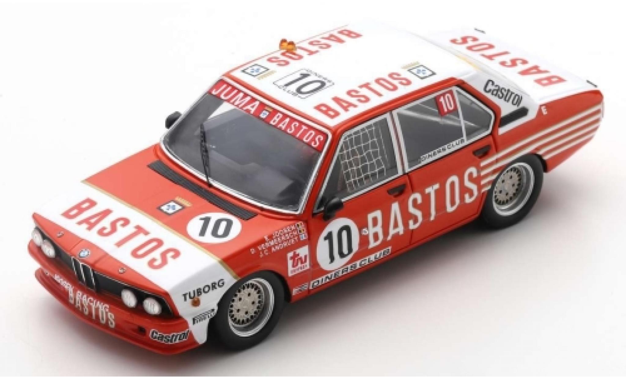 Bmw 530 1/43 Spark i (E12) No.10 Bastos 24h Spa Francorchamps 1981 E.Joosen/D.Vermeersch/J-C.Andruet modelauto