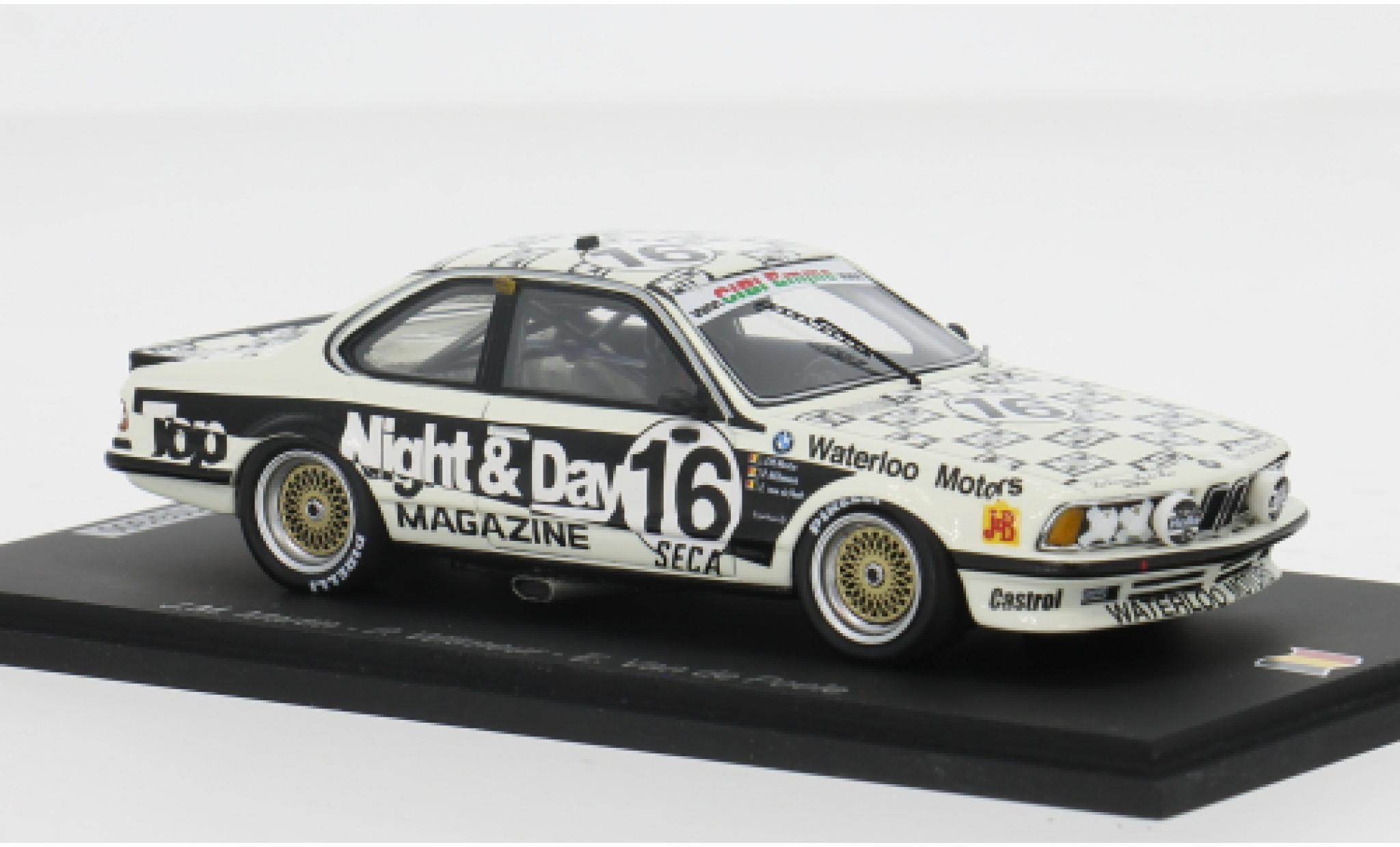 Bmw 635 1/43 Spark CSi 24h Spa 1986 #16 1:43 modelauto