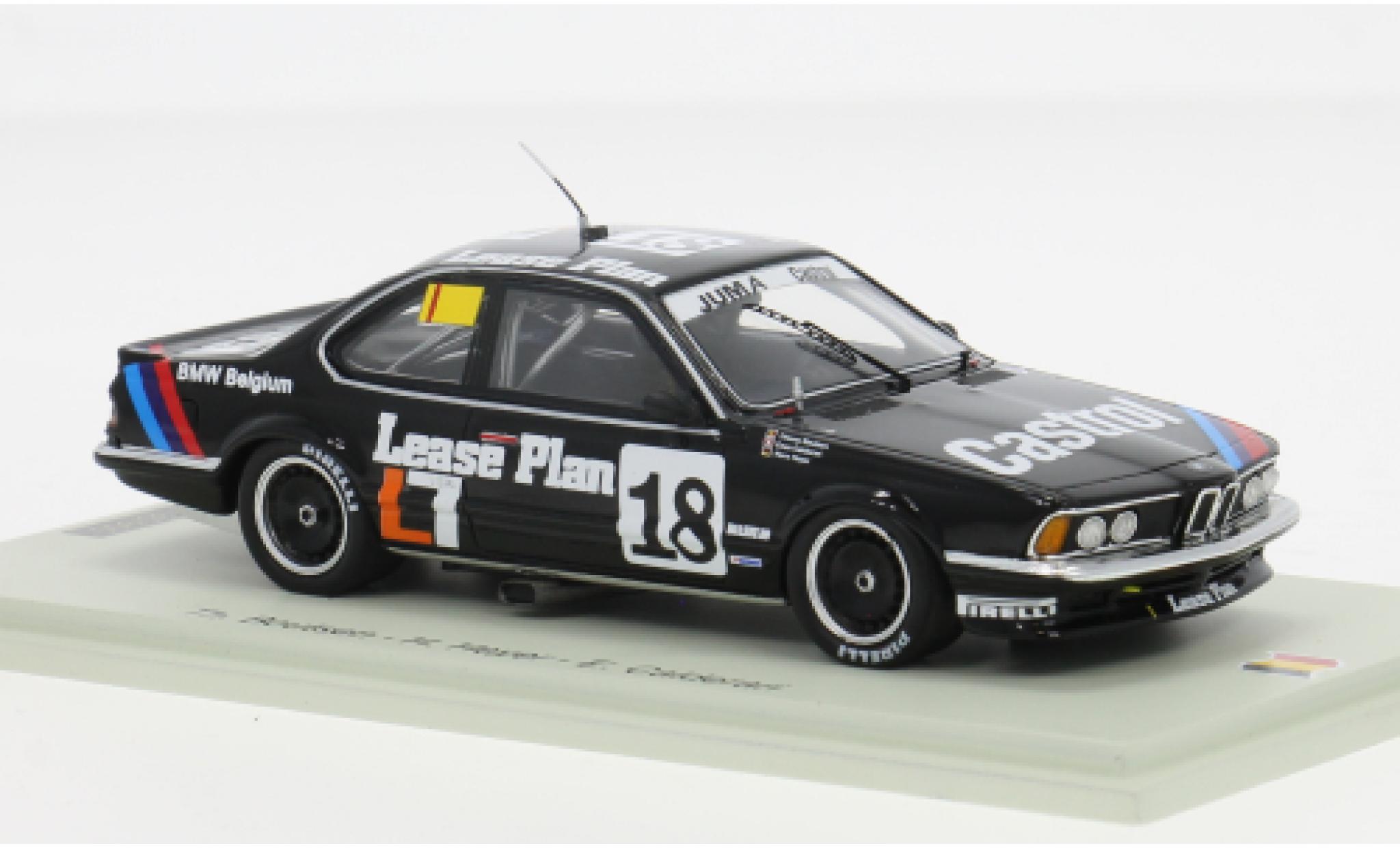 Bmw 635 1/43 Spark CSi 24h Spa 1986 #18 1:43 modelauto