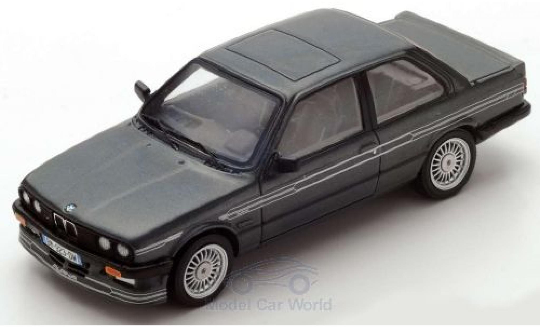 Bmw Alpina 1/43 Spark B6 3.5 (E30) metallic grijs 1986 modelauto