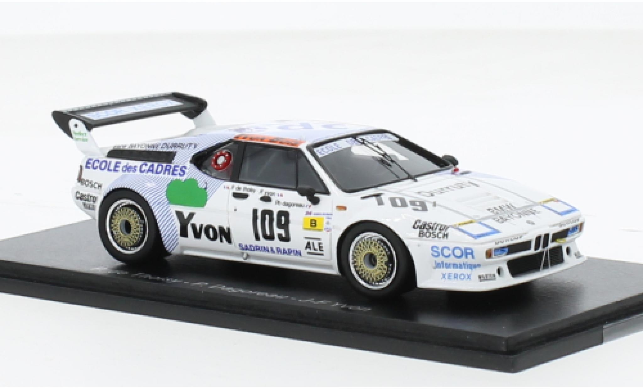 Bmw M1 1/43 Spark No.109 24h Le Mans 1984 1:43 modelauto