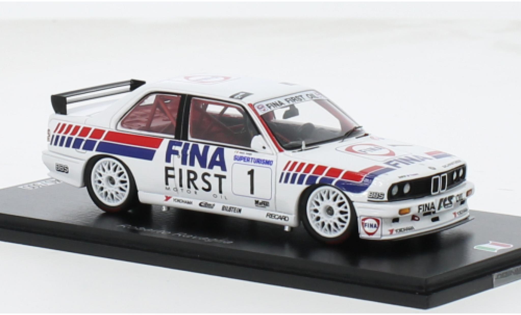 Bmw M3 1/43 Spark (E30) No.1 Fina Superturismo Monza 1992 1:43 modelauto