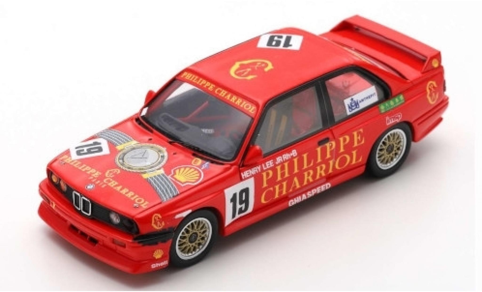 Bmw M3 1/43 Spark (E30) No.19 Ghiaspeed Philippe Charriol Macau Guia Race 1991 H.Lee Jr. modelauto