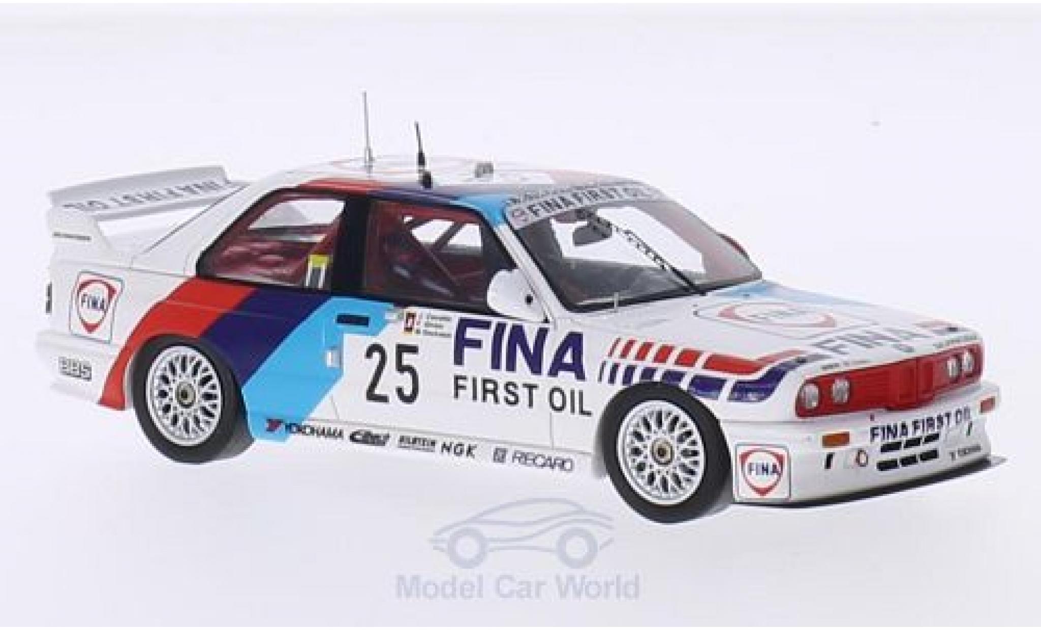 Bmw M3 E30 1/43 Spark (E30) No.25 M Team Schnitzer Fina 24h Spa 1990 J.Cecotto/F.Giroix/M.Oestreich modelauto