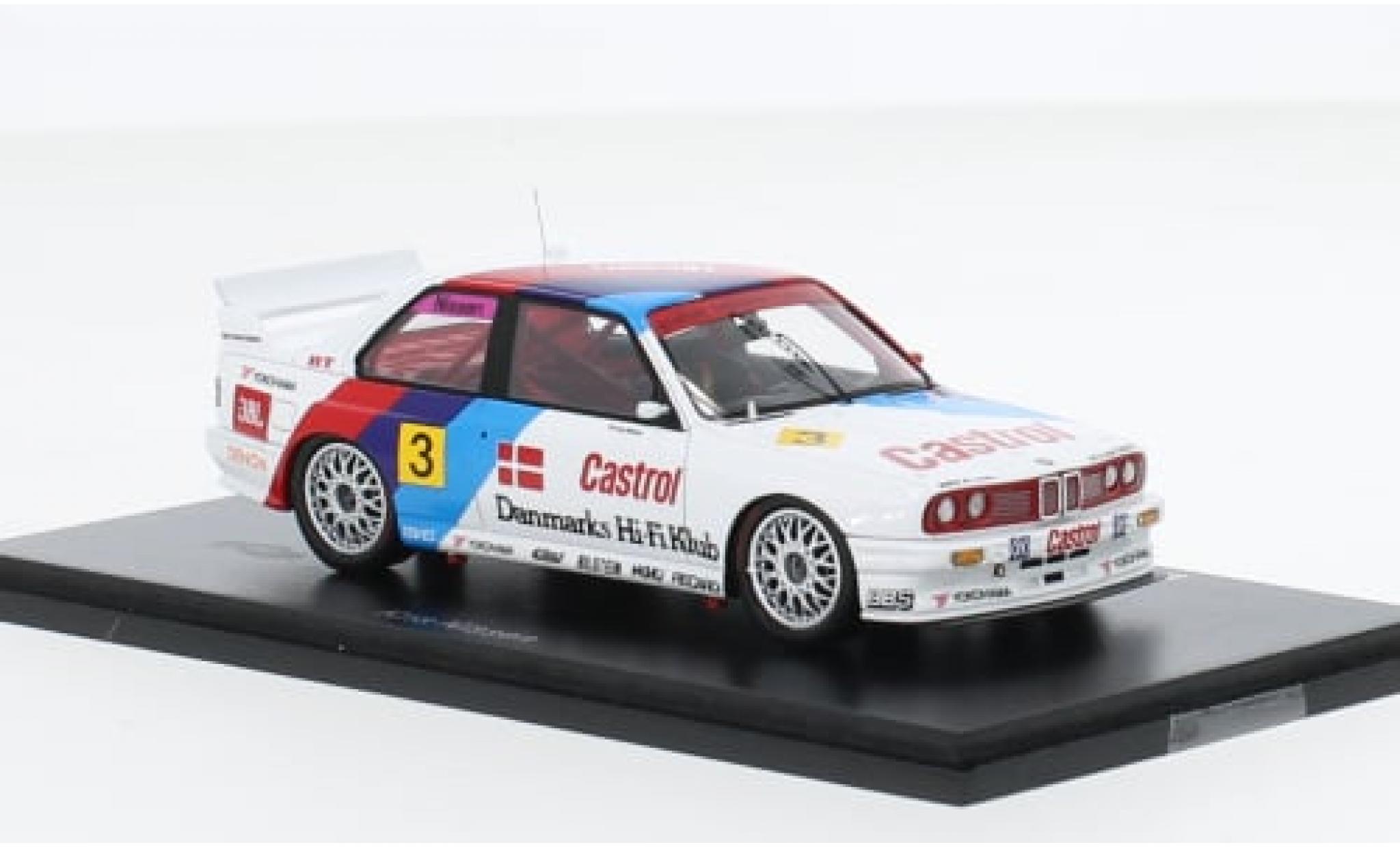 Bmw M3 1/43 Spark (E30) No.3 Schnitzer- GP D&auml;nemark 1991 1:43 modelauto