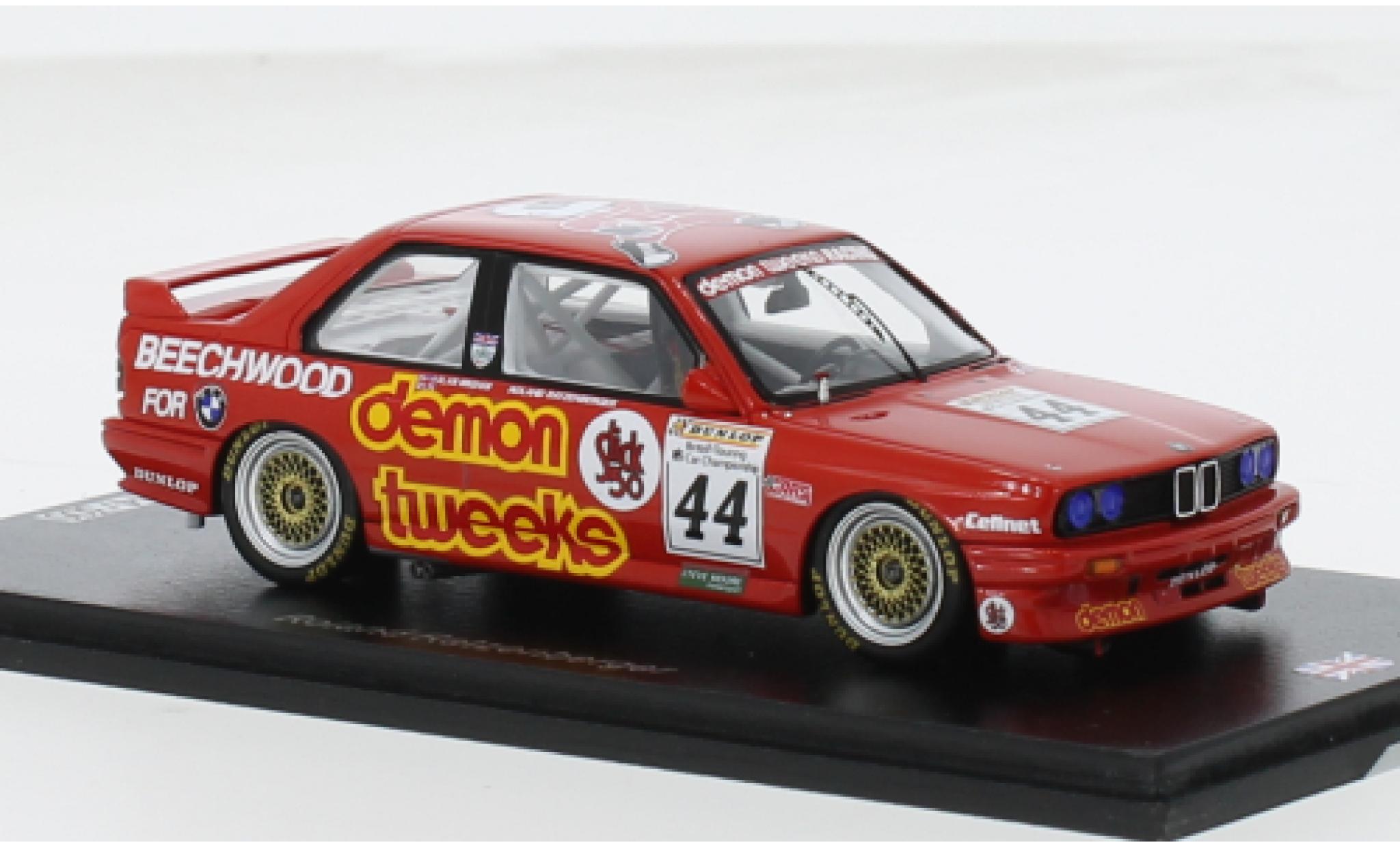 Bmw M3 1/43 Spark (E30) No.44 Demon Tweeks BTCC Thruxton 1988 1:43 modelauto