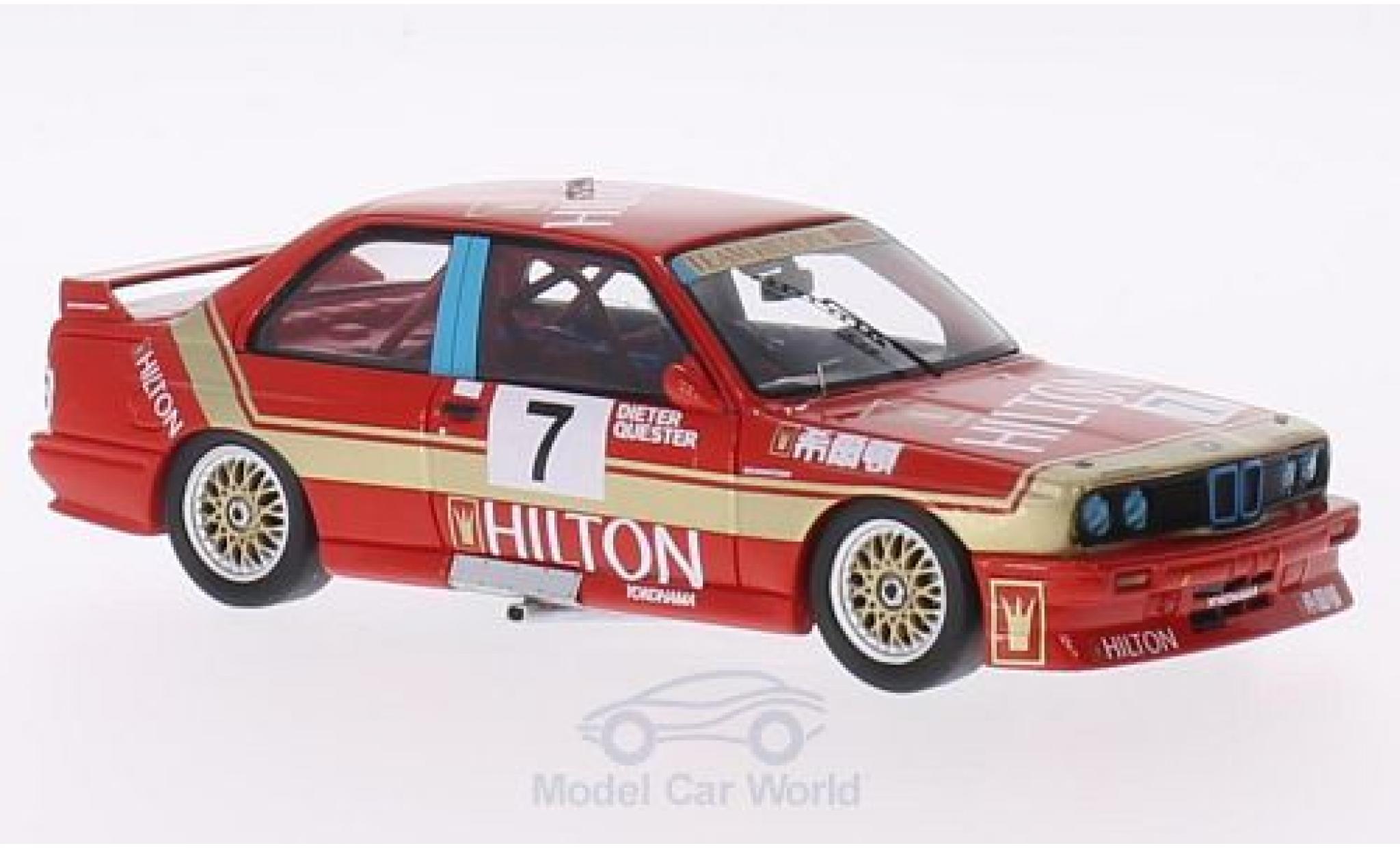 Bmw M3 E30 1/43 Spark (E30) No.7 Team Hilton Hilton GP Macau 1987 D.Quester modelauto