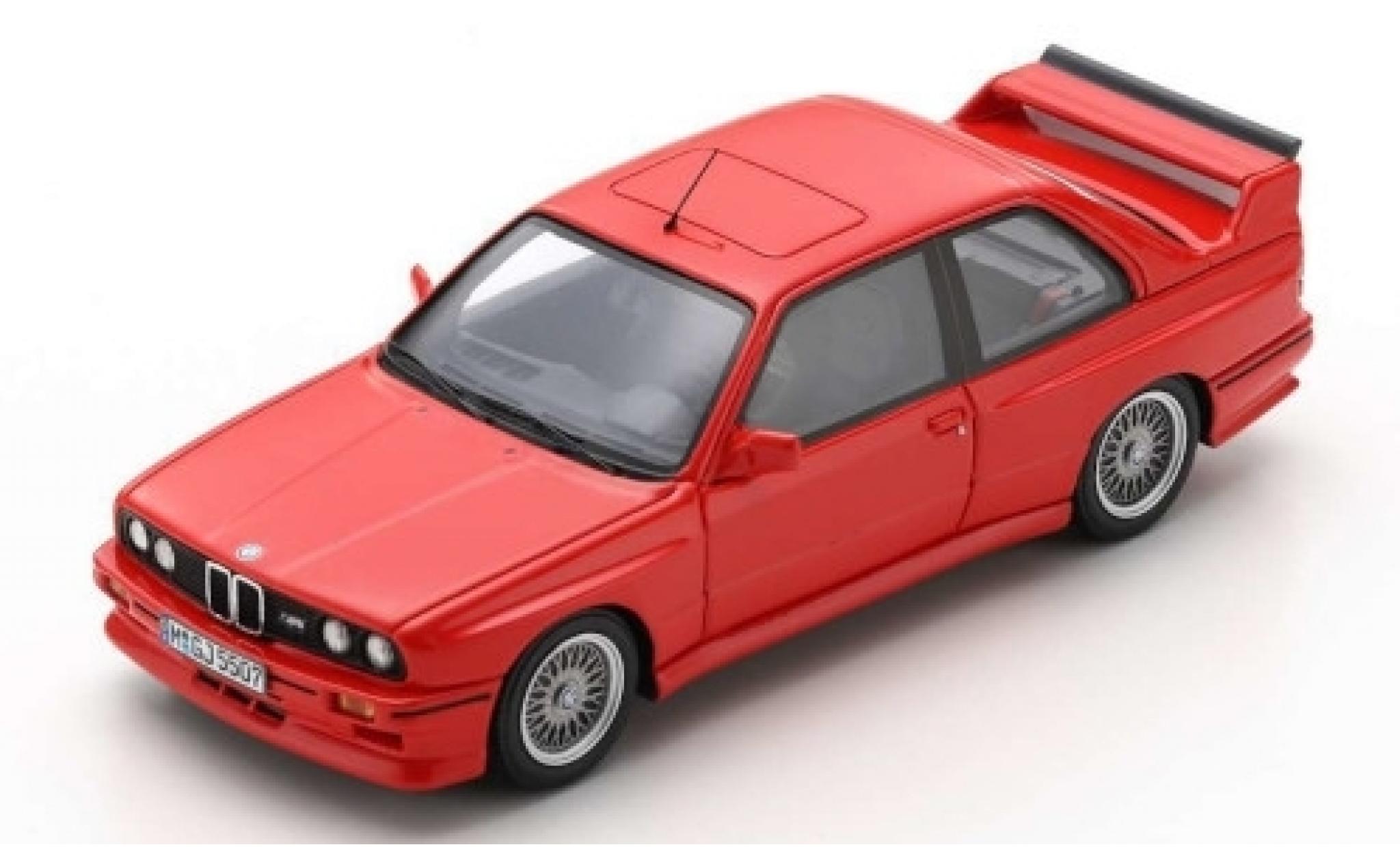 Bmw M3 1/43 Spark (E30) Sport Evolution rood 1990 modelauto